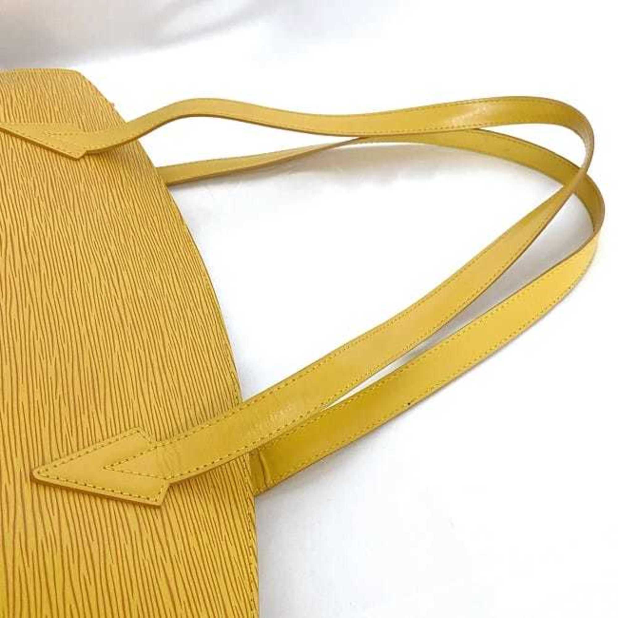 Louis Vuitton Epi Yellow Epi Leather Handbag Tote Bag