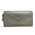 Balenciaga Gray Leather Long Wallet (Bi-Fold)