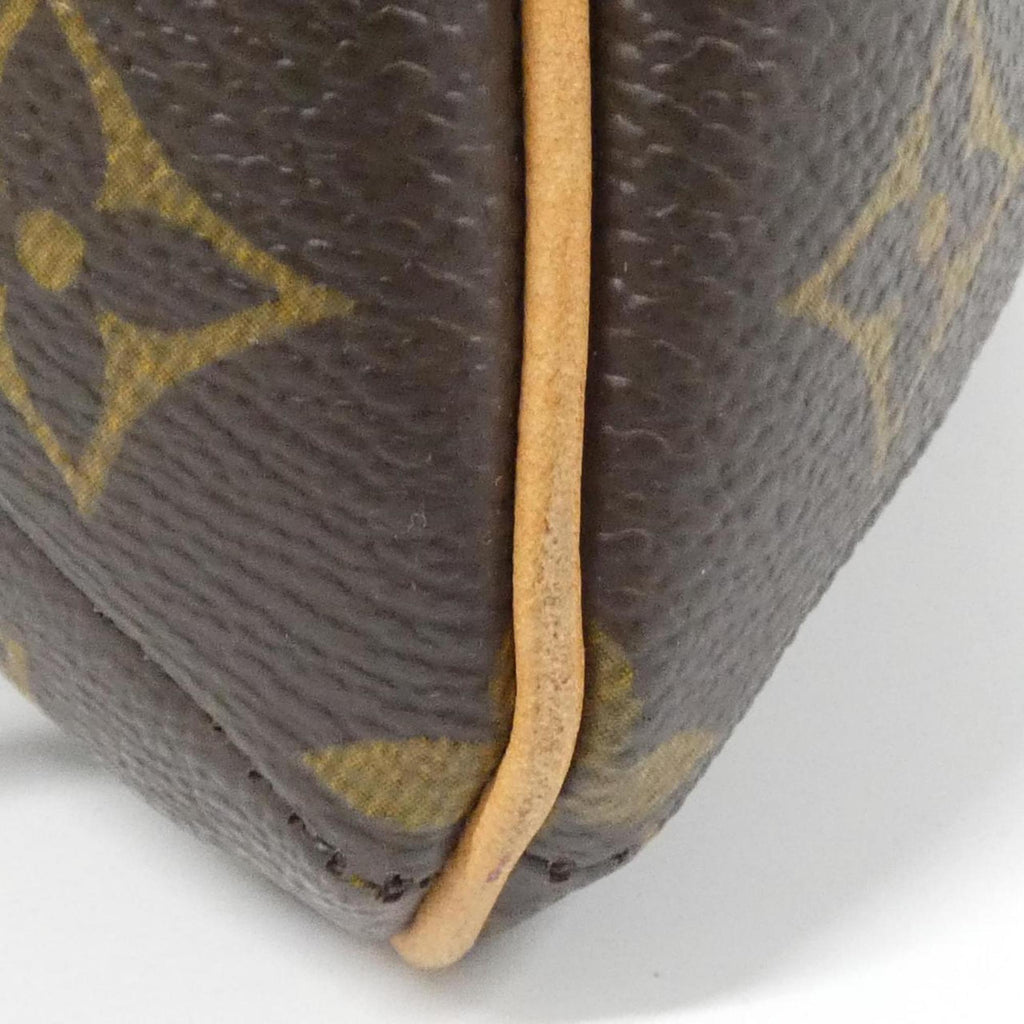 Louis Vuitton Brown Coated Canvas Shoulder Bag