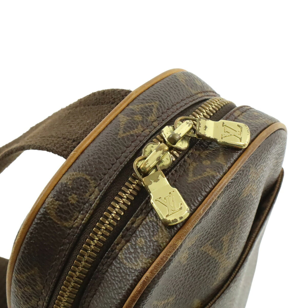 Louis Vuitton Black Brown Monogram Monogram Pochette