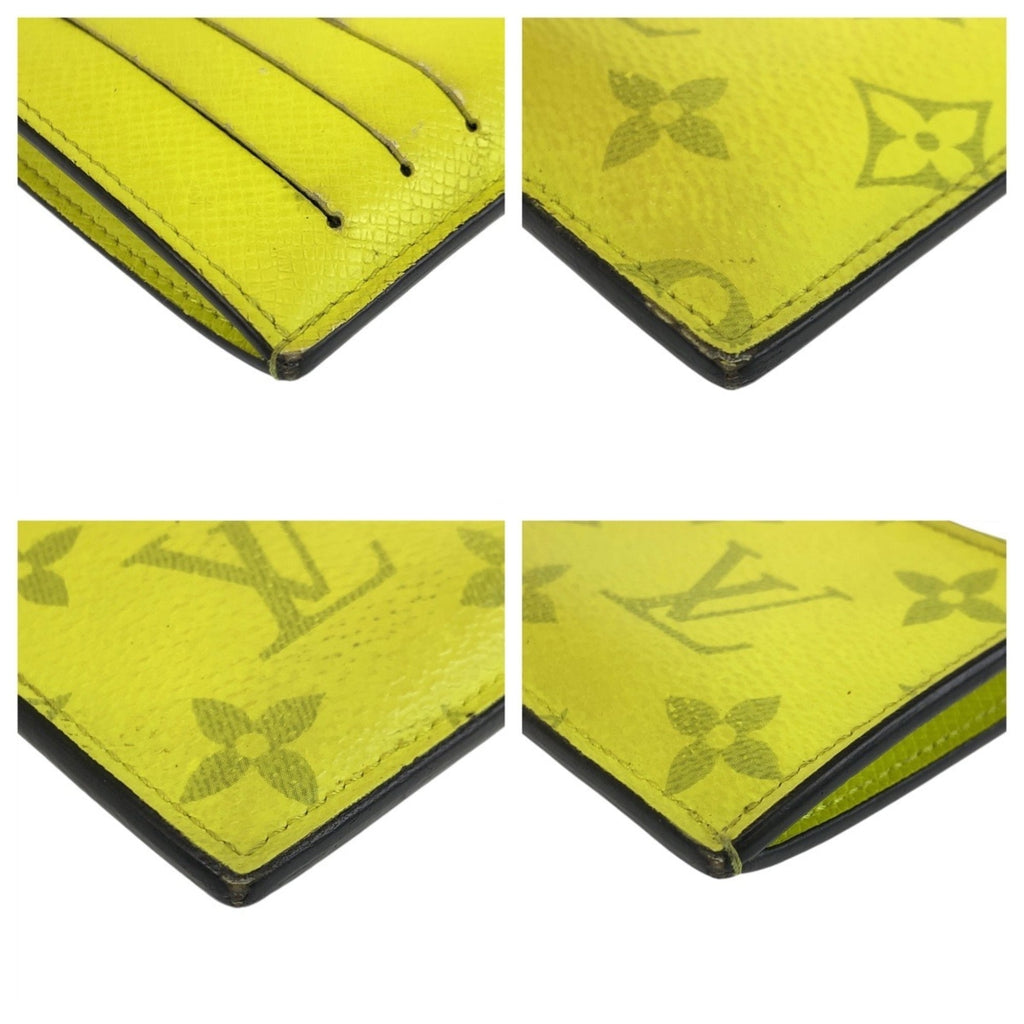 Louis Vuitton Taigarama Jaune Yellow Pvc Coin Purse/Coin Case