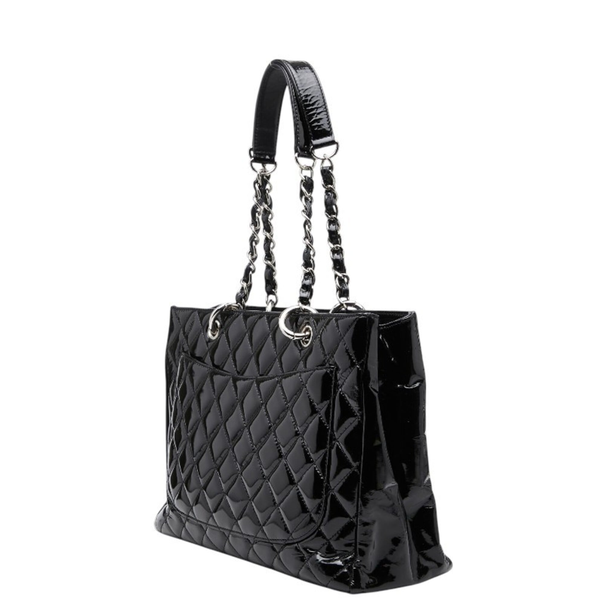 Chanel Black Patent Leather Shoulder Bag