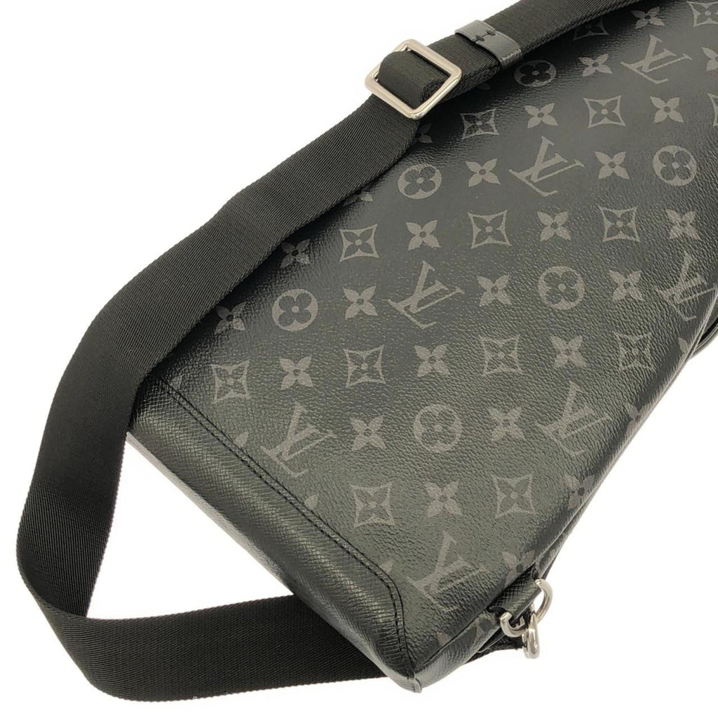 Louis Vuitton Black Coated Canvas Leather Shoulder Bag