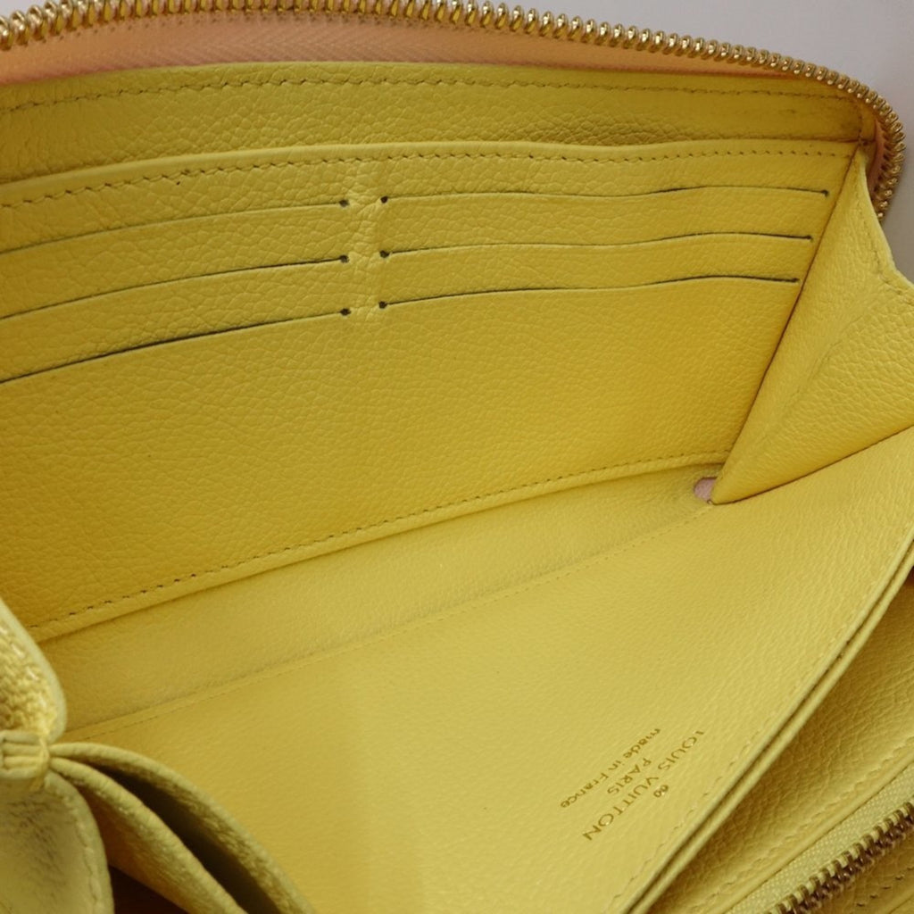 Louis Vuitton Beige Pink Yellow Monogram Empreinte Long Wallet