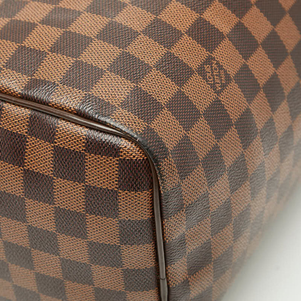 Louis Vuitton Damier Brown Damier Canvas Ebene Damier Canvas Boston Bag Handbag