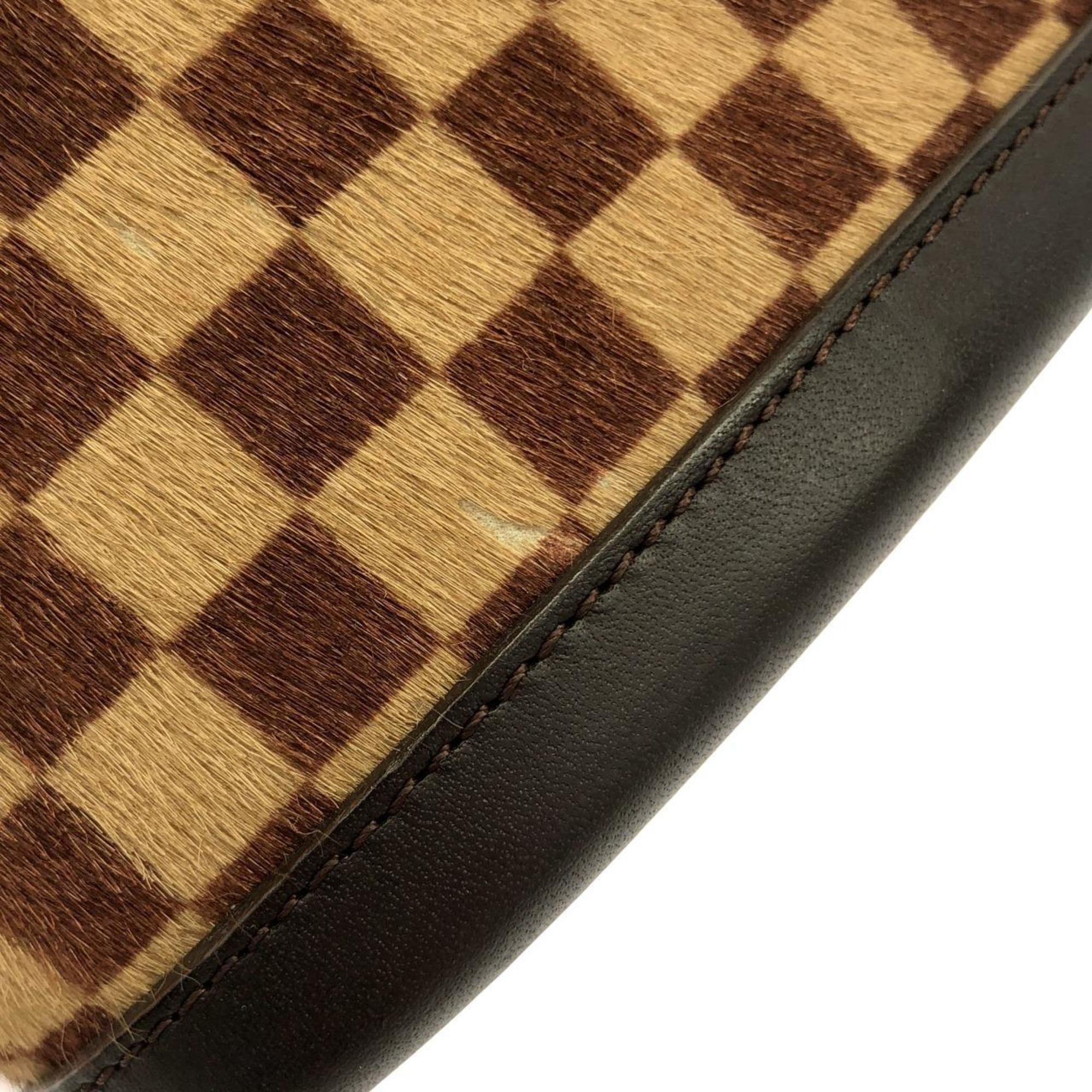 Louis Vuitton Brown Damier Sauvage Ebene Leather Handbag