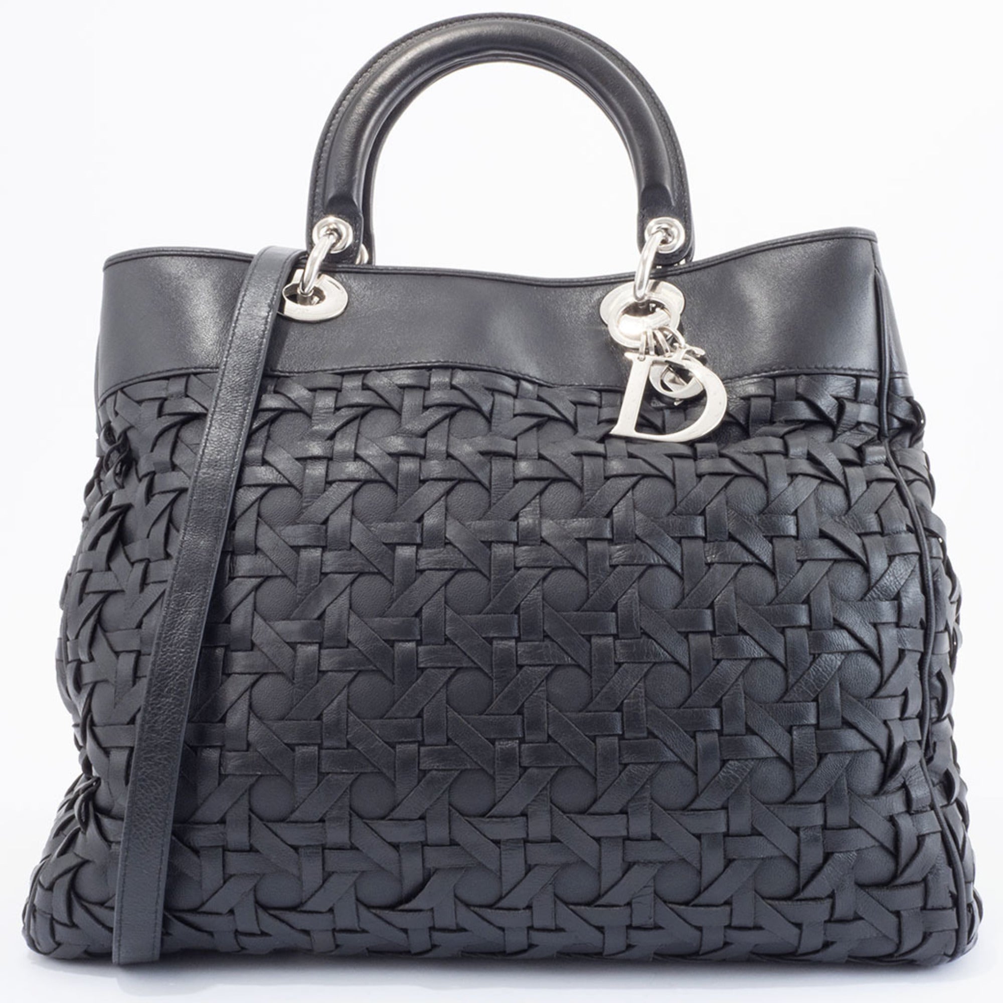 Christian Dior Black Leather Handbag (Pre-Owned)
