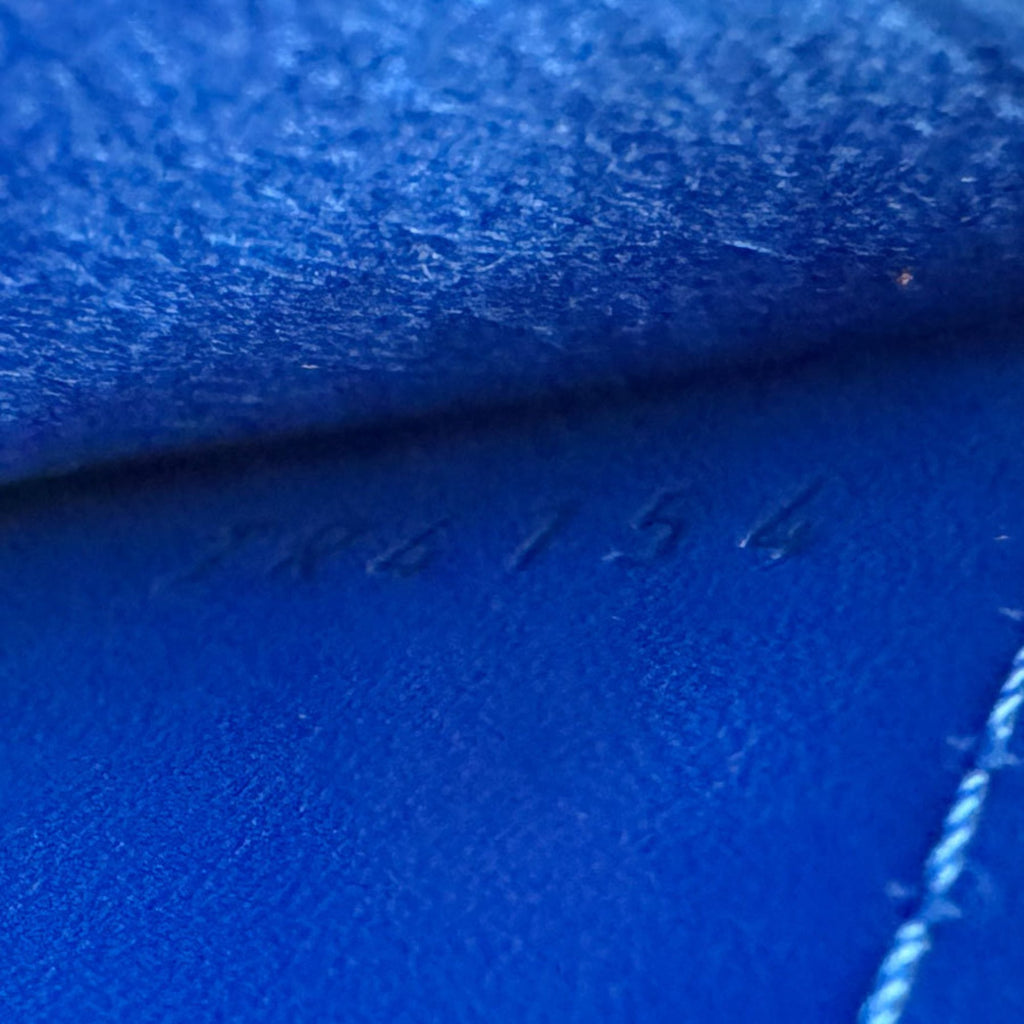 Louis Vuitton Blue Leather Pochette Shoulder Bag
