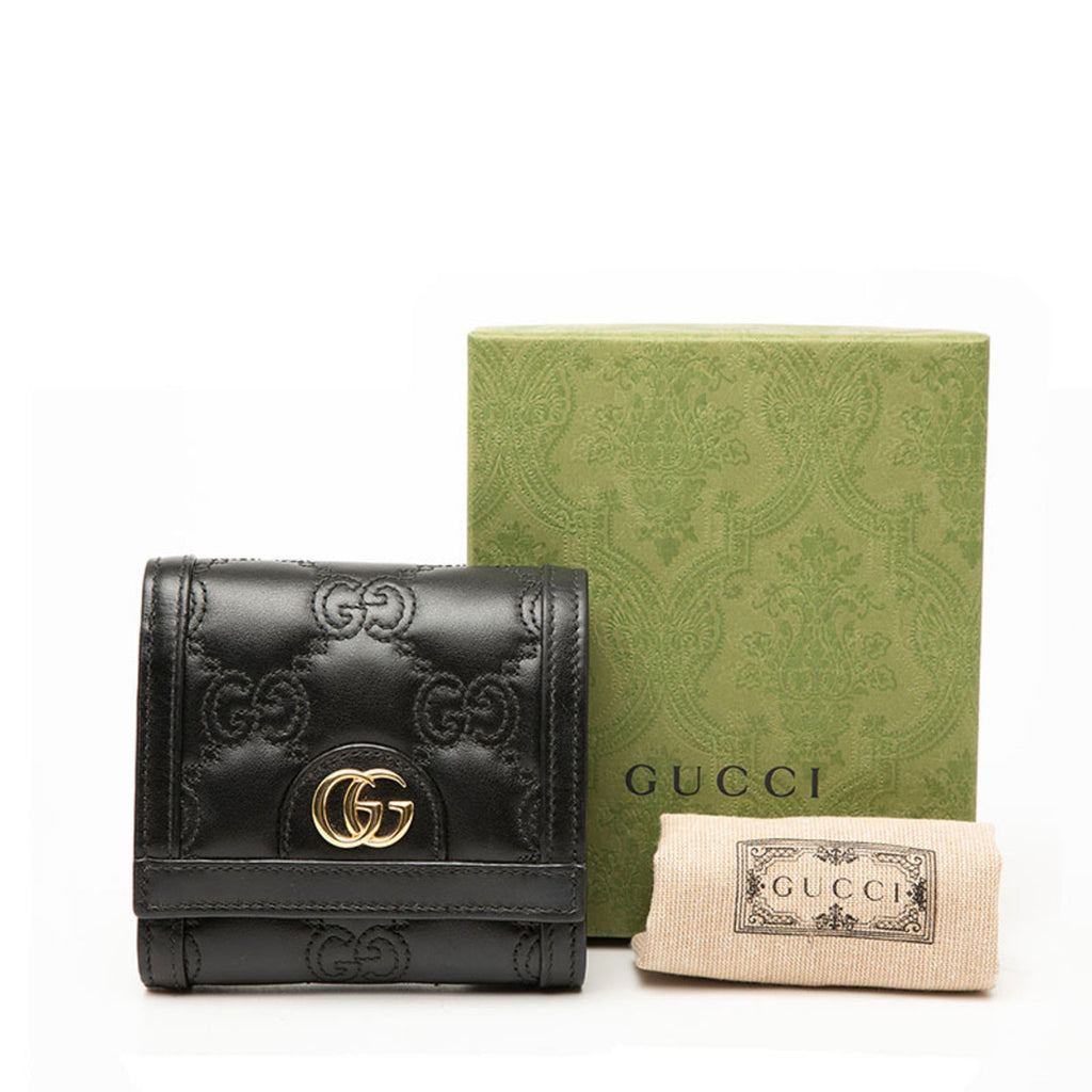 Gucci Black Leather Wallet (Bi-Fold) (Pre-Owned)