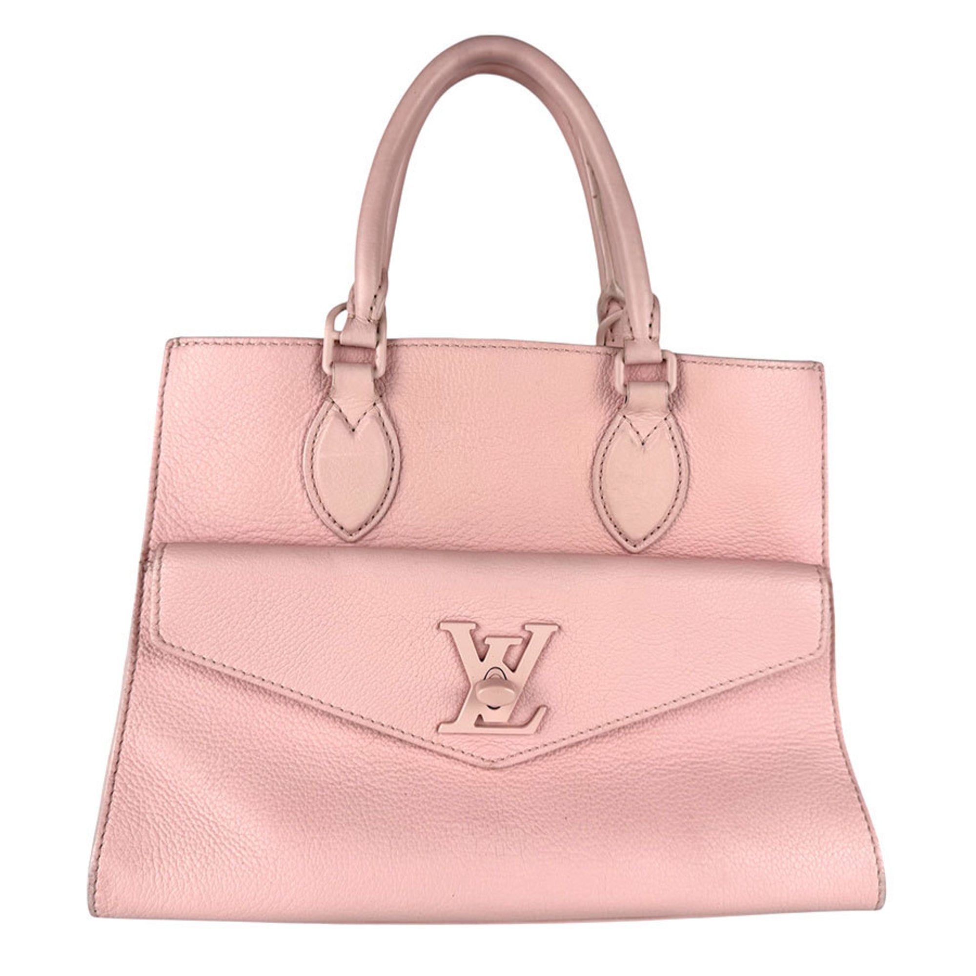 Louis Vuitton Pink Leather Handbag Shoulder Bag
