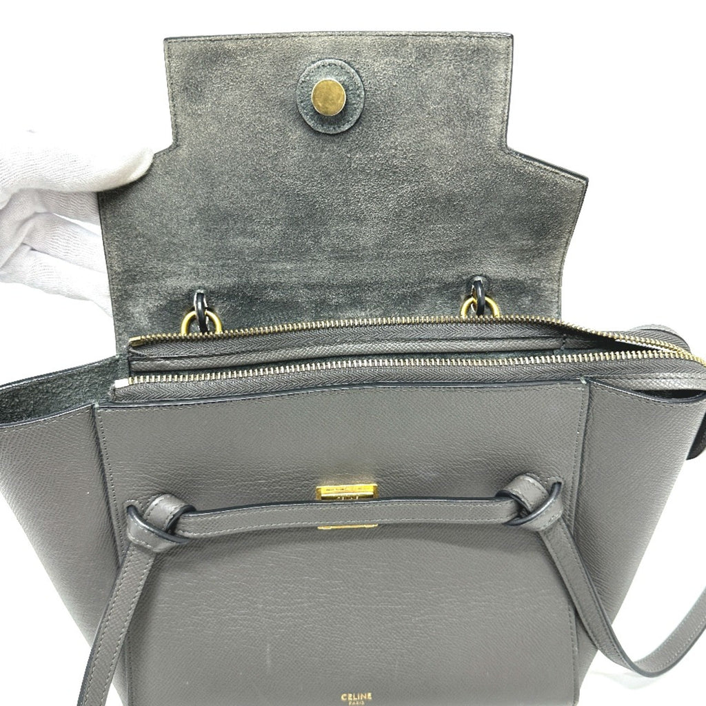 Celine Gray Leather Handbag