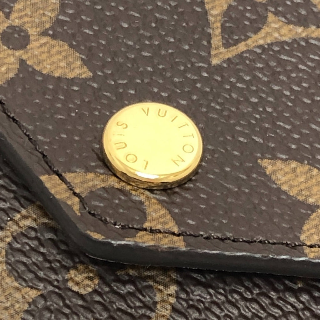 Louis Vuitton Monogram Brown Rose Ballerine Monogram Long Bill Wallet