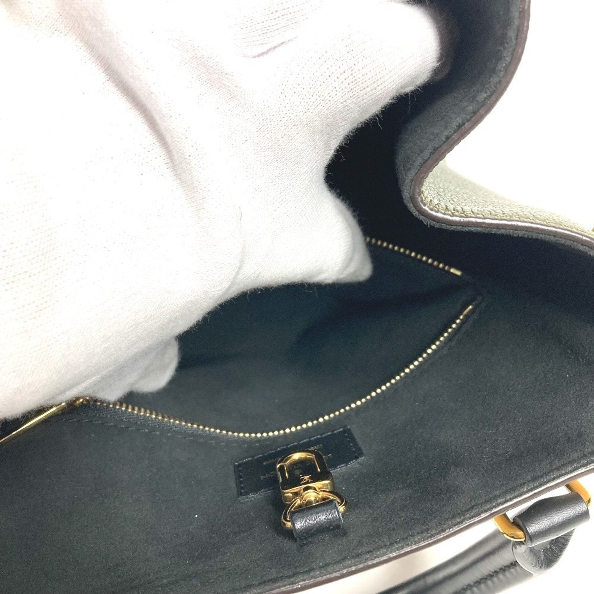 Louis Vuitton Brown Khaki Monogram White Monogram Handbag Tote Bag