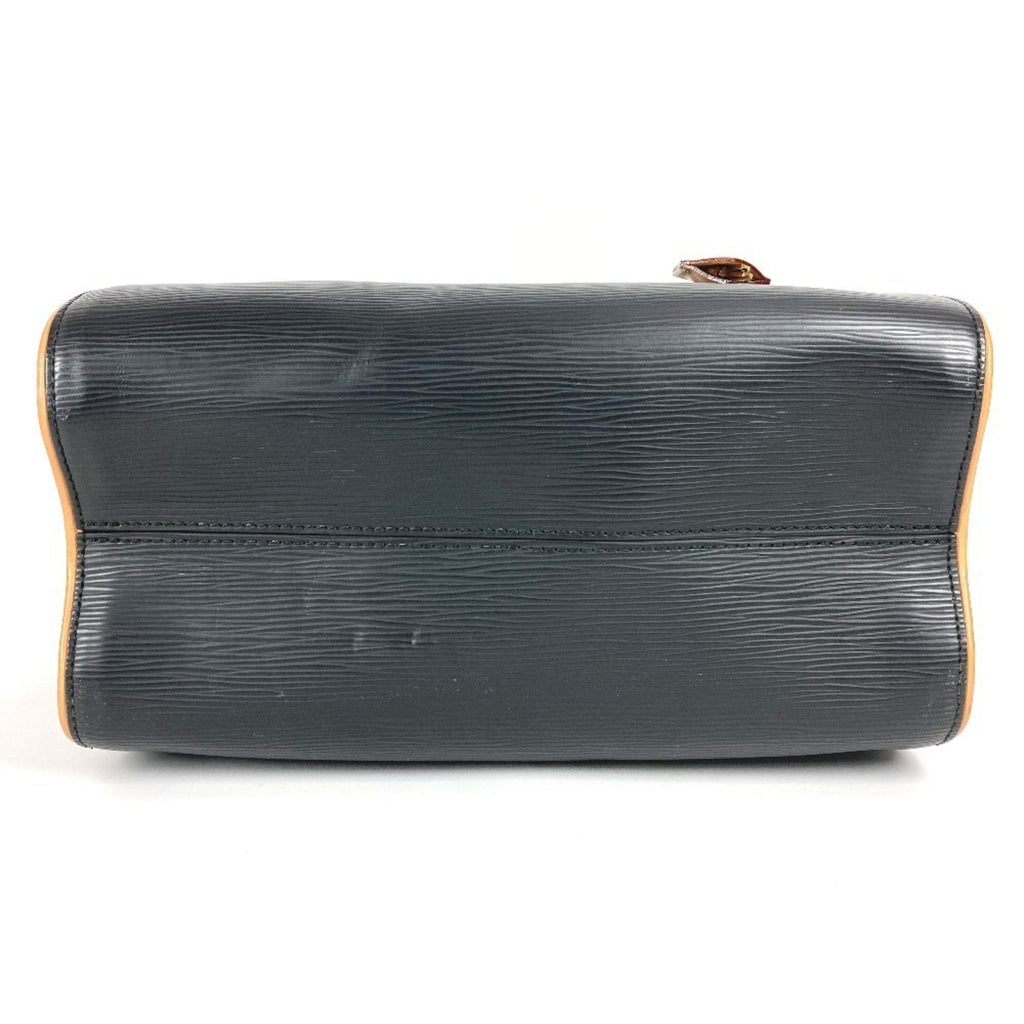 Louis Vuitton Black Noir Epi Leather Boston Bag Handbag Shoulder Bag