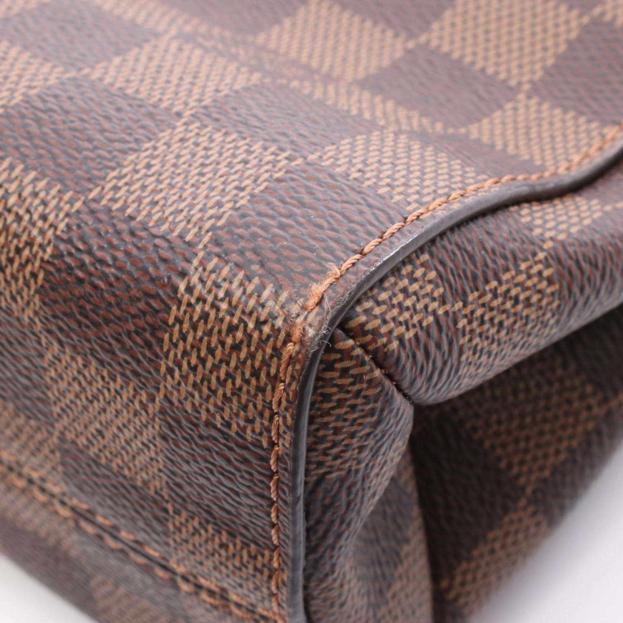 Louis Vuitton Black Brown Damier Canvas Ivory Coated Canvas Shoulder Bag