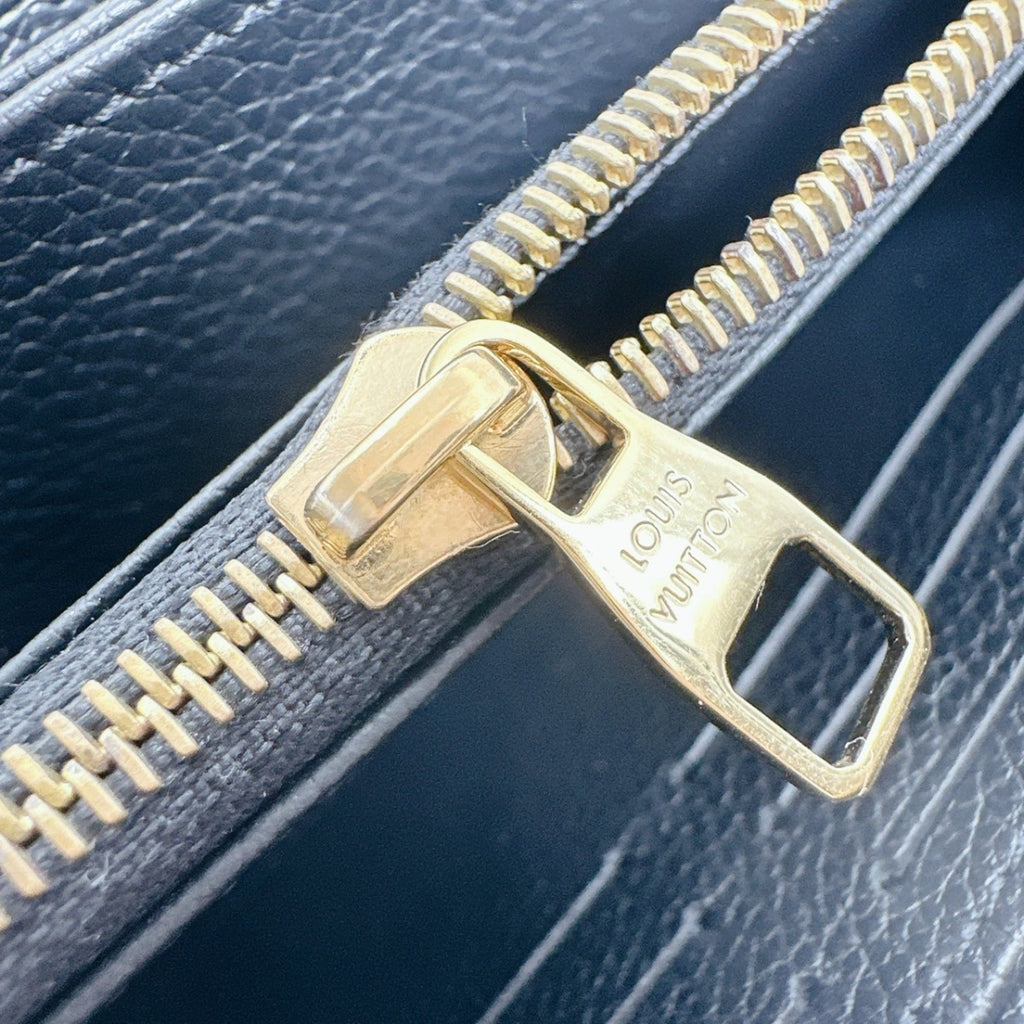 Louis Vuitton Beige Black Monogram Empreinte Long Wallet