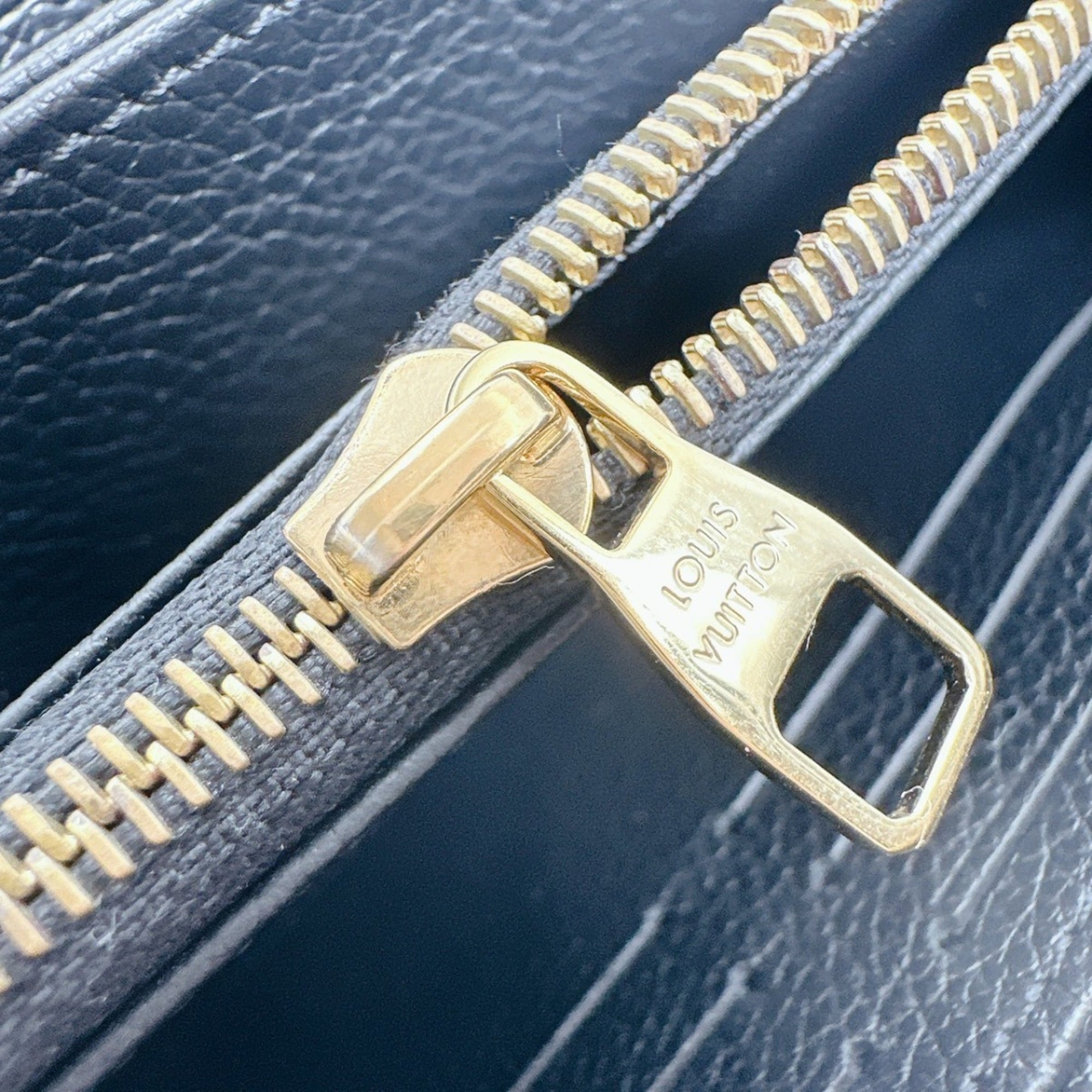 Louis Vuitton Beige Black Monogram Empreinte Long Wallet