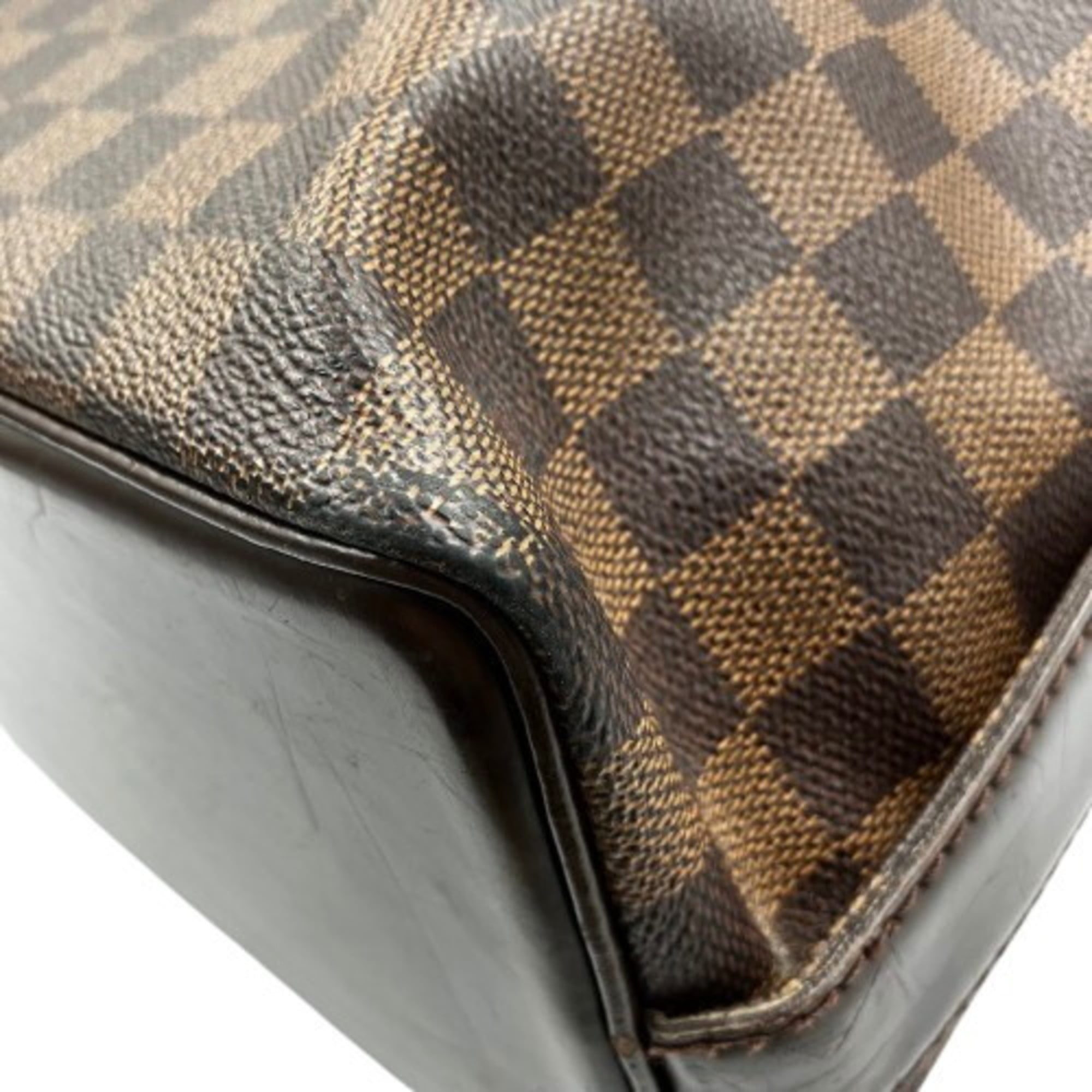 Louis Vuitton Brown Damier Canvas Pvc Tote Bag