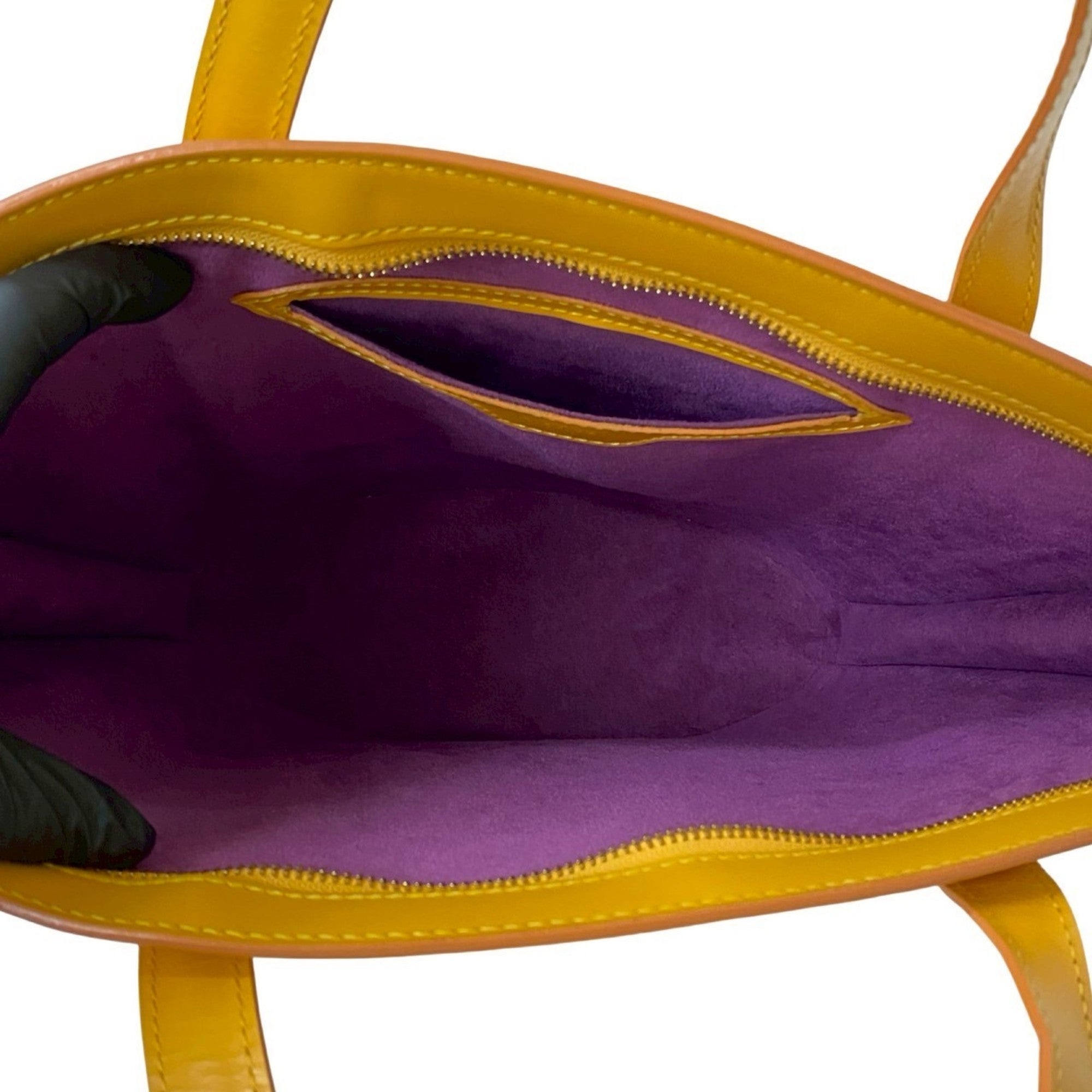 Louis Vuitton Yellow Epi Leather Handbag