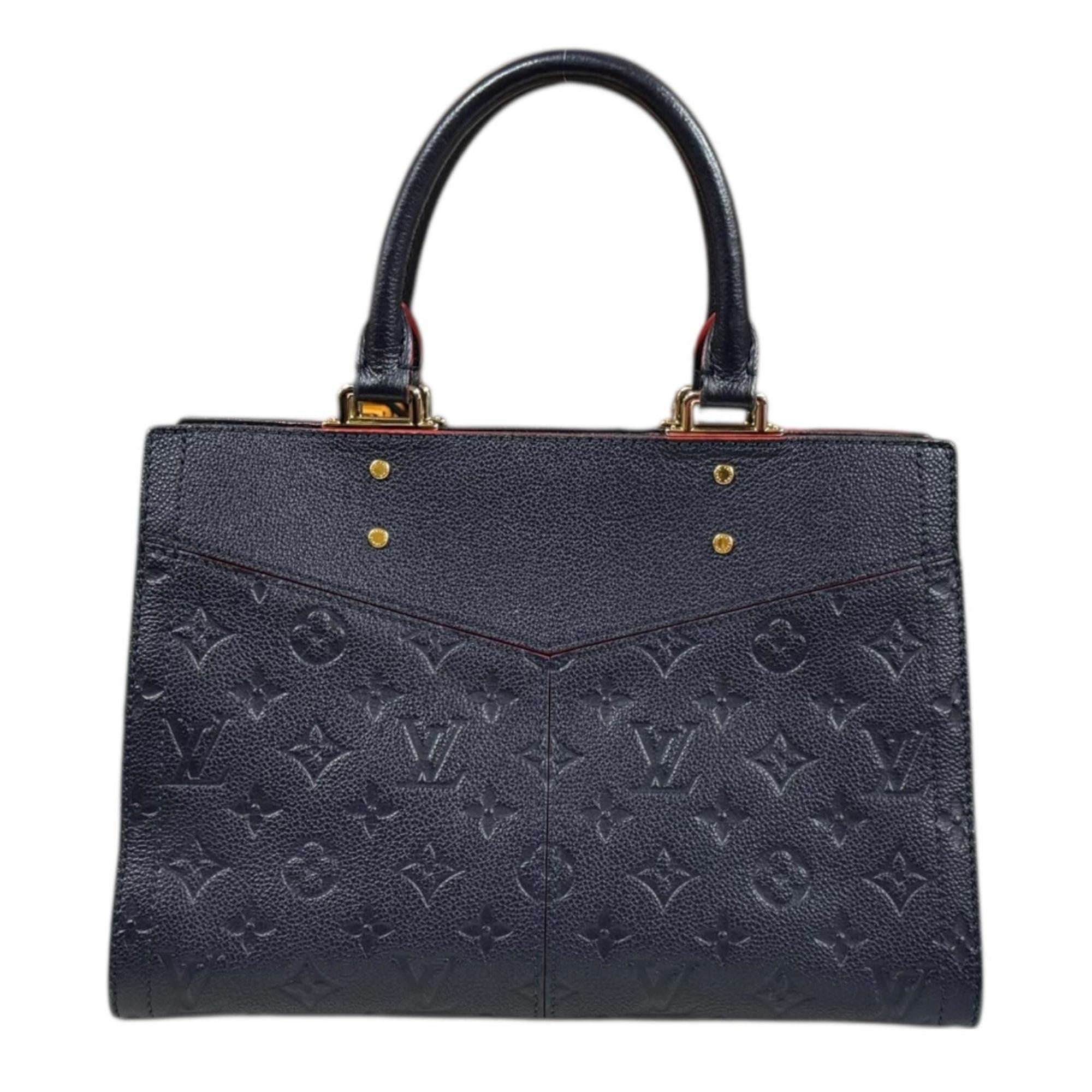 Louis Vuitton Marine Rouge Navy Monogram Empreinte Shoulder Bag