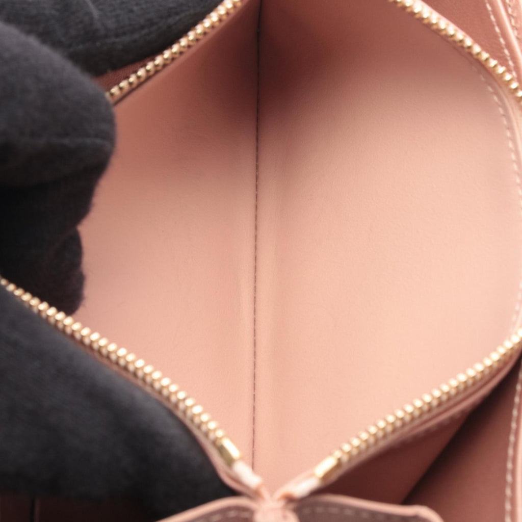 Louis Vuitton Pink Rose Gold Monogram Leather Long Wallet