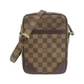 Louis Vuitton Brown Coated Canvas Shoulder Bag