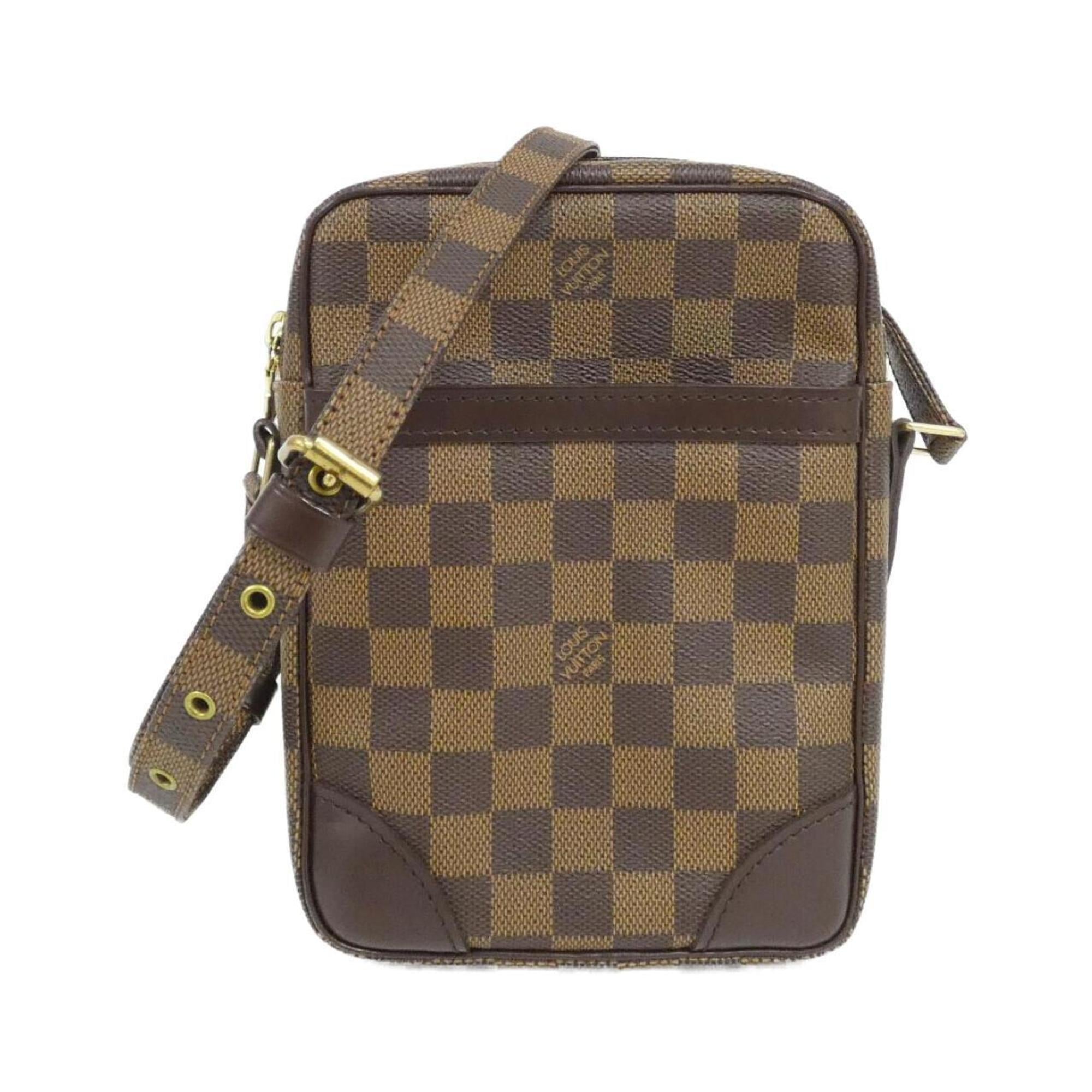 Louis Vuitton Brown Coated Canvas Shoulder Bag