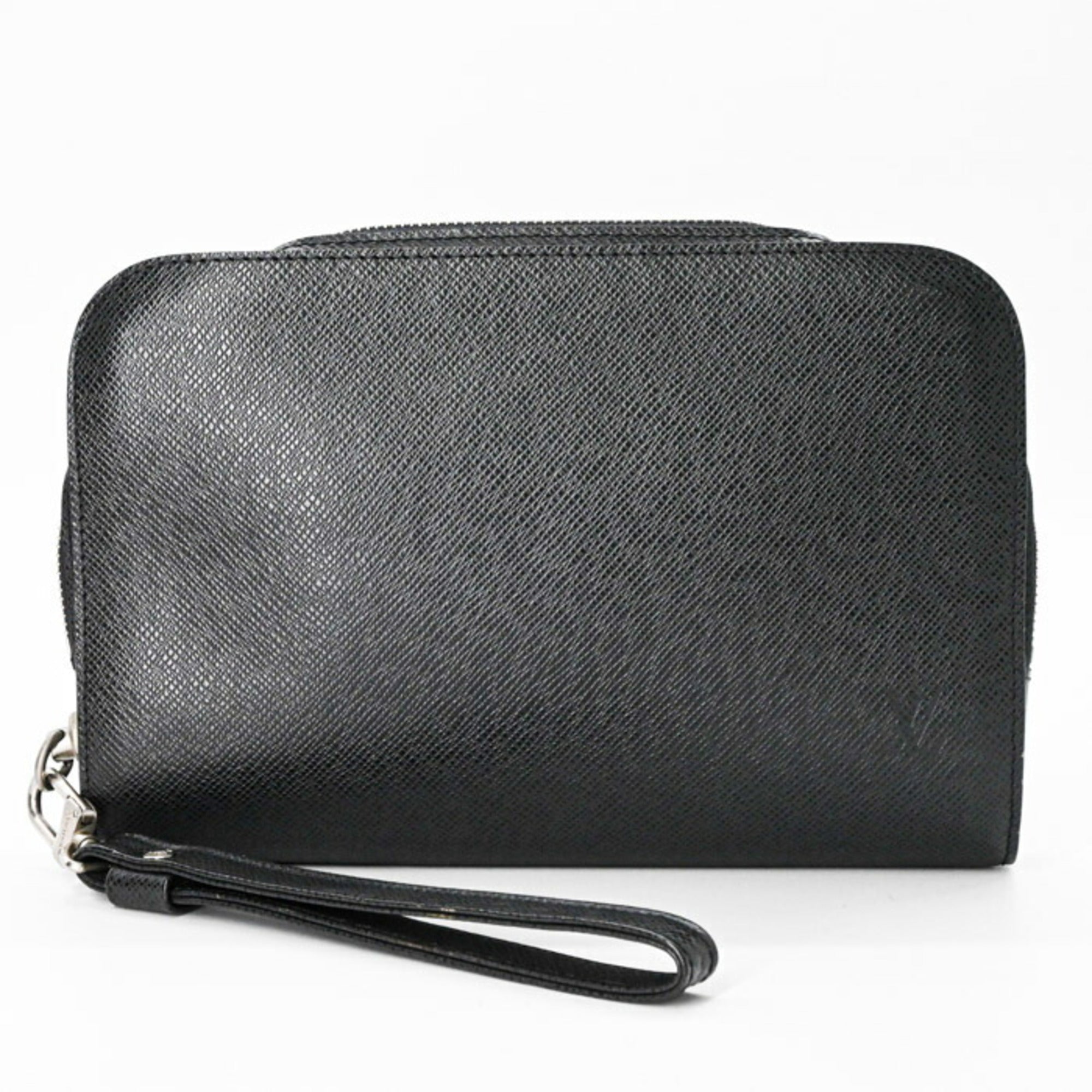 Louis Vuitton Ardoise Black Taiga Leather Clutch Bag
