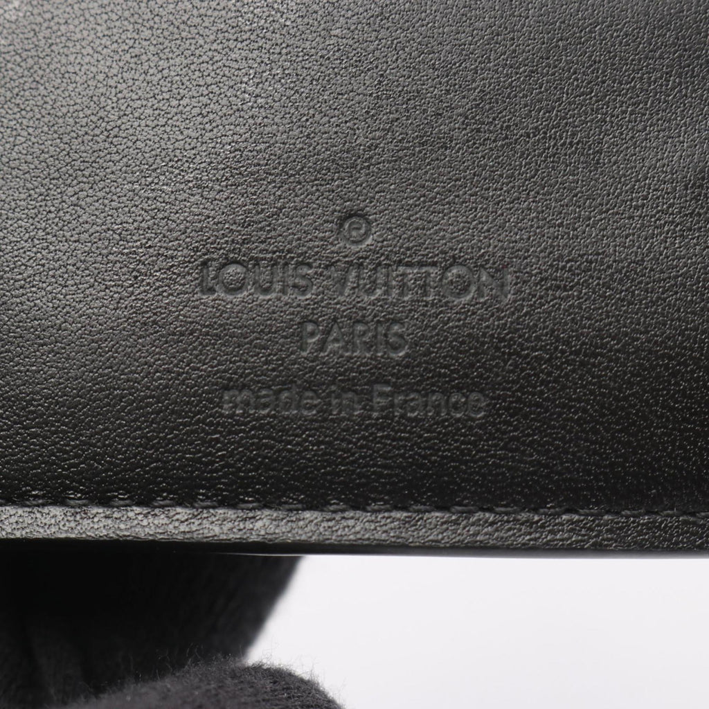 Louis Vuitton Black Leather Wallet (Tri-Fold)