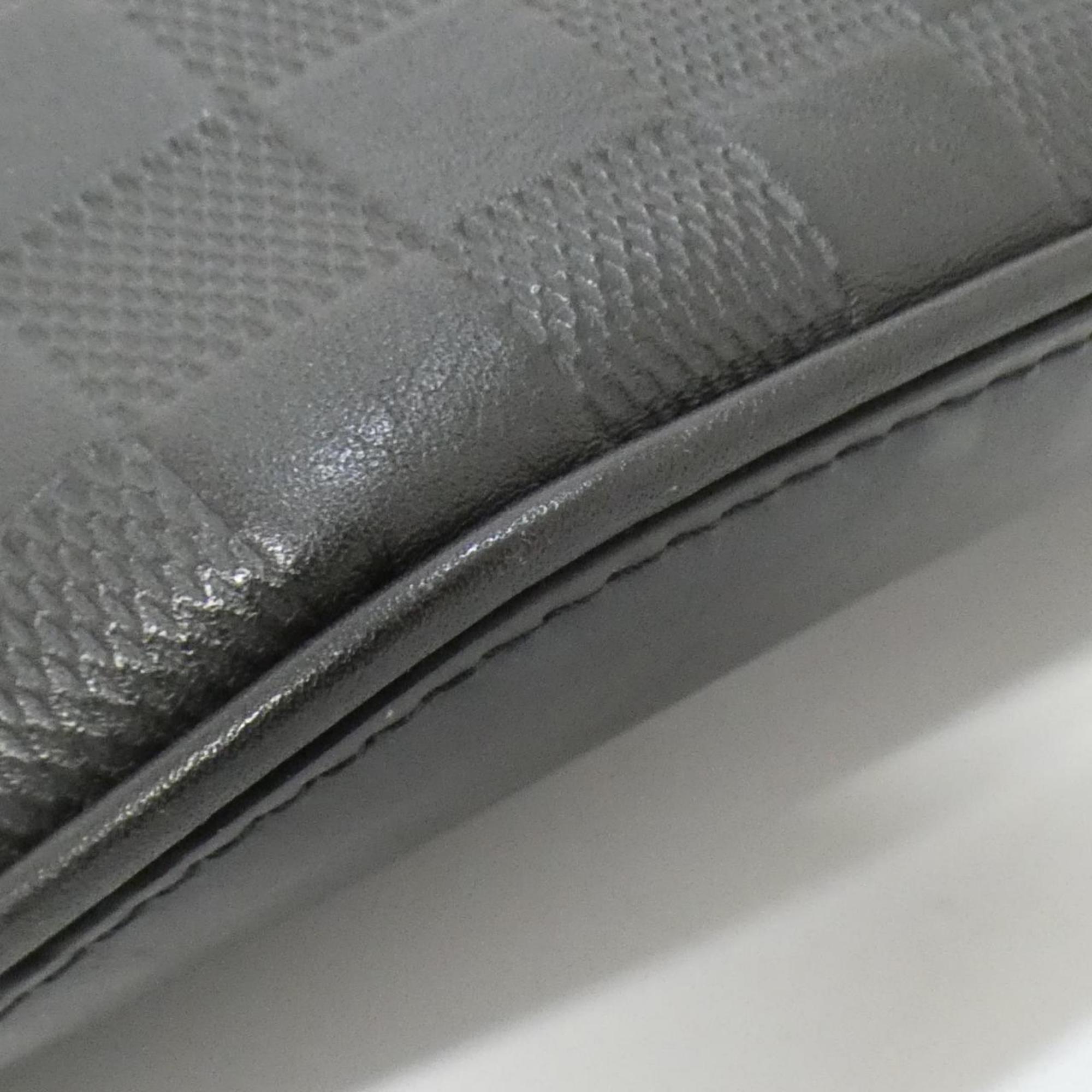 Louis Vuitton Infini Onyx Leather Fanny Pack Shoulder Bag Sling Bag
