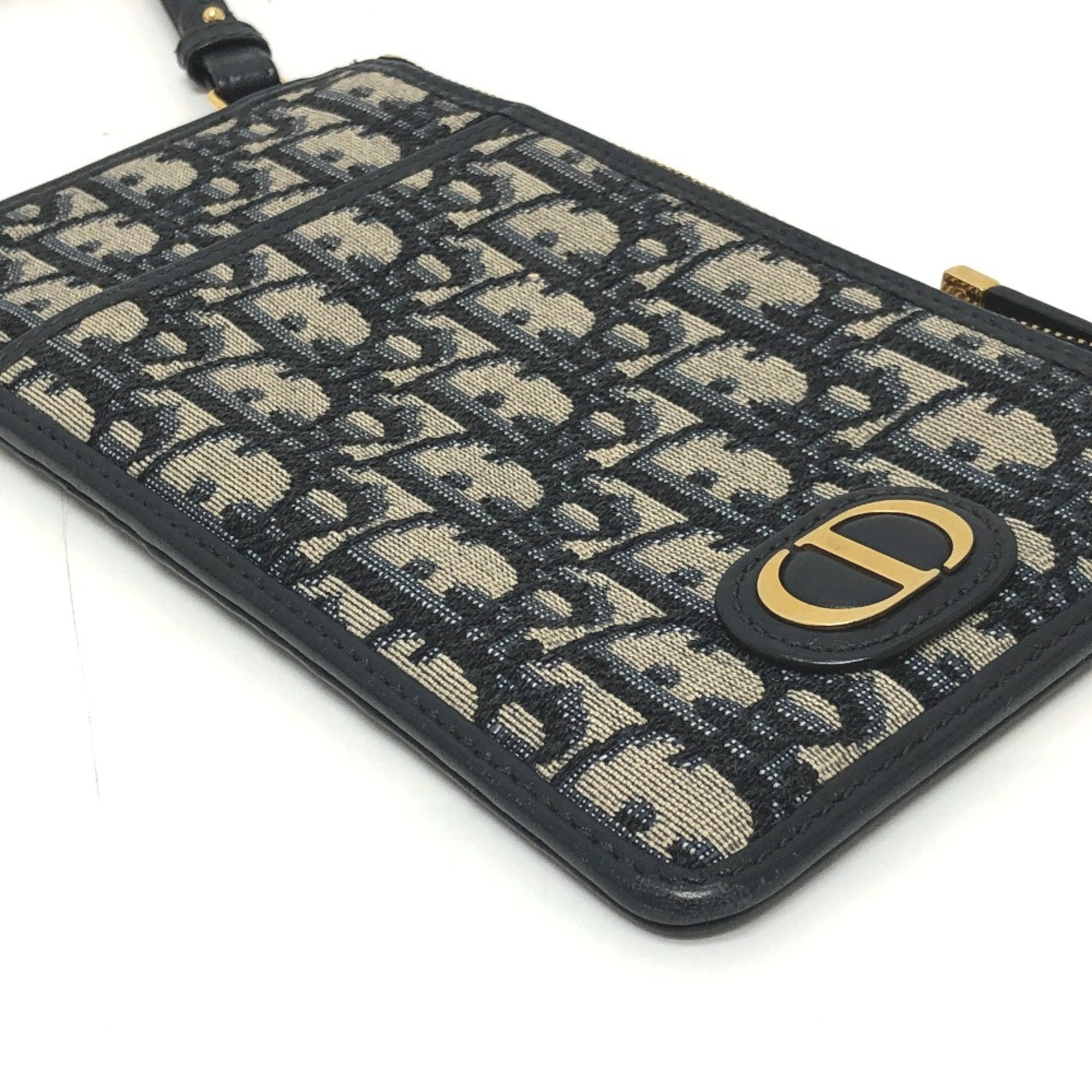 Christian Dior Navy Cloth Shoulder Bag (Pre-Owned)