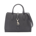 Gucci Black Leather Handbag Tote Bag (Pre-Owned)