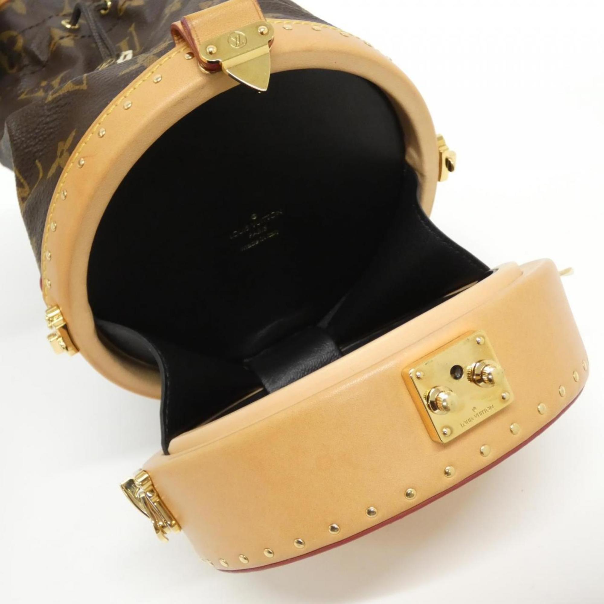 Louis Vuitton Marron Coated Canvas Handbag