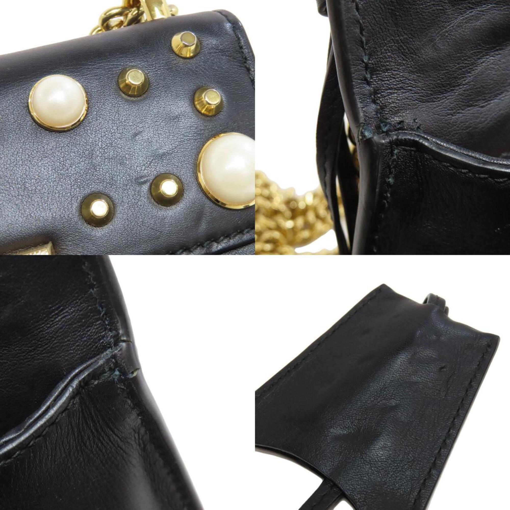 Gucci Black Leather Shoulder Bag (Pre-Owned)