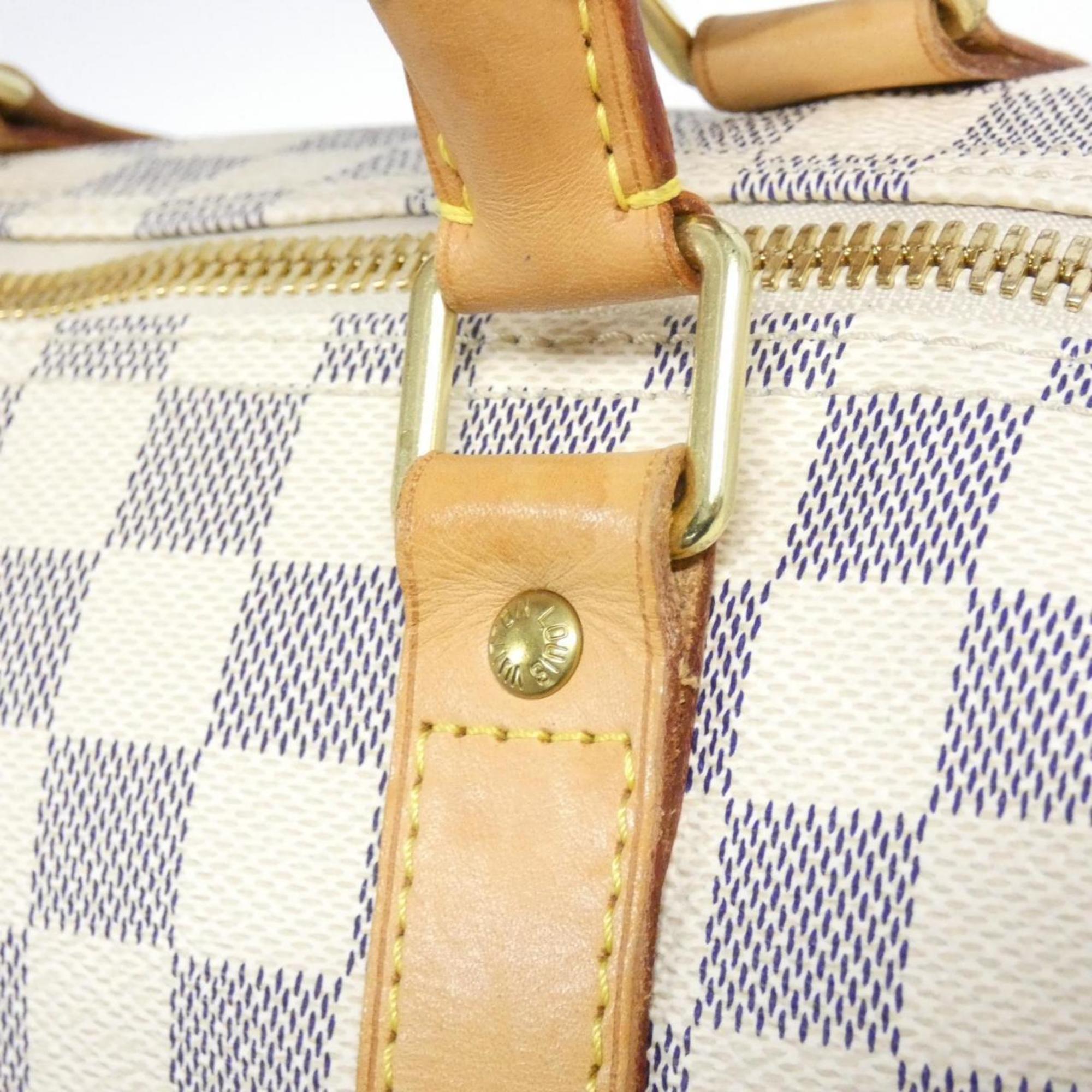 Louis Vuitton Azur Coated Canvas Boston Bag