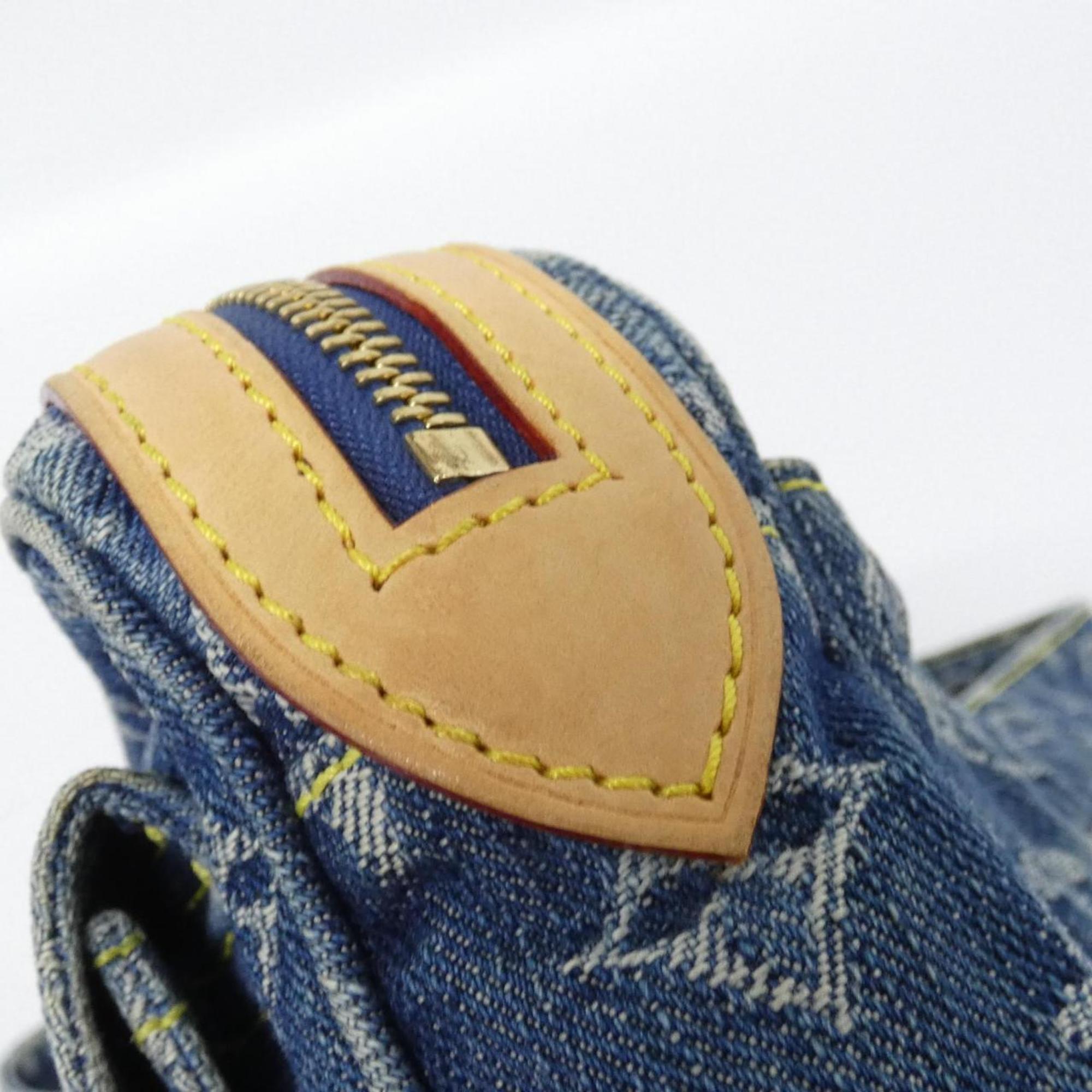 Louis Vuitton Blue Denim Canvas Shoulder Bag