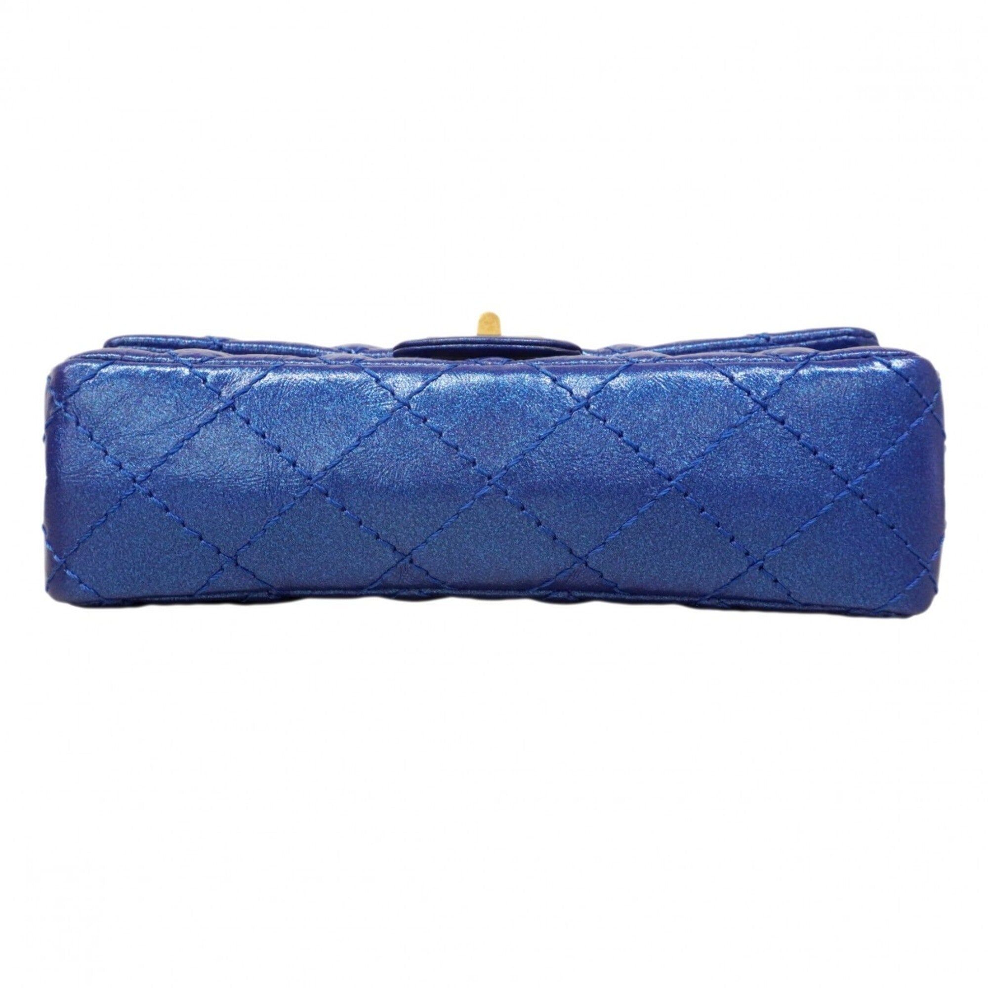 Chanel Blue Leather Shoulder Bag
