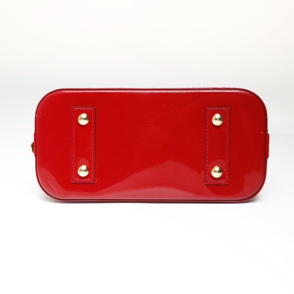 Louis Vuitton Monogram Vernis Red Color Handbag
