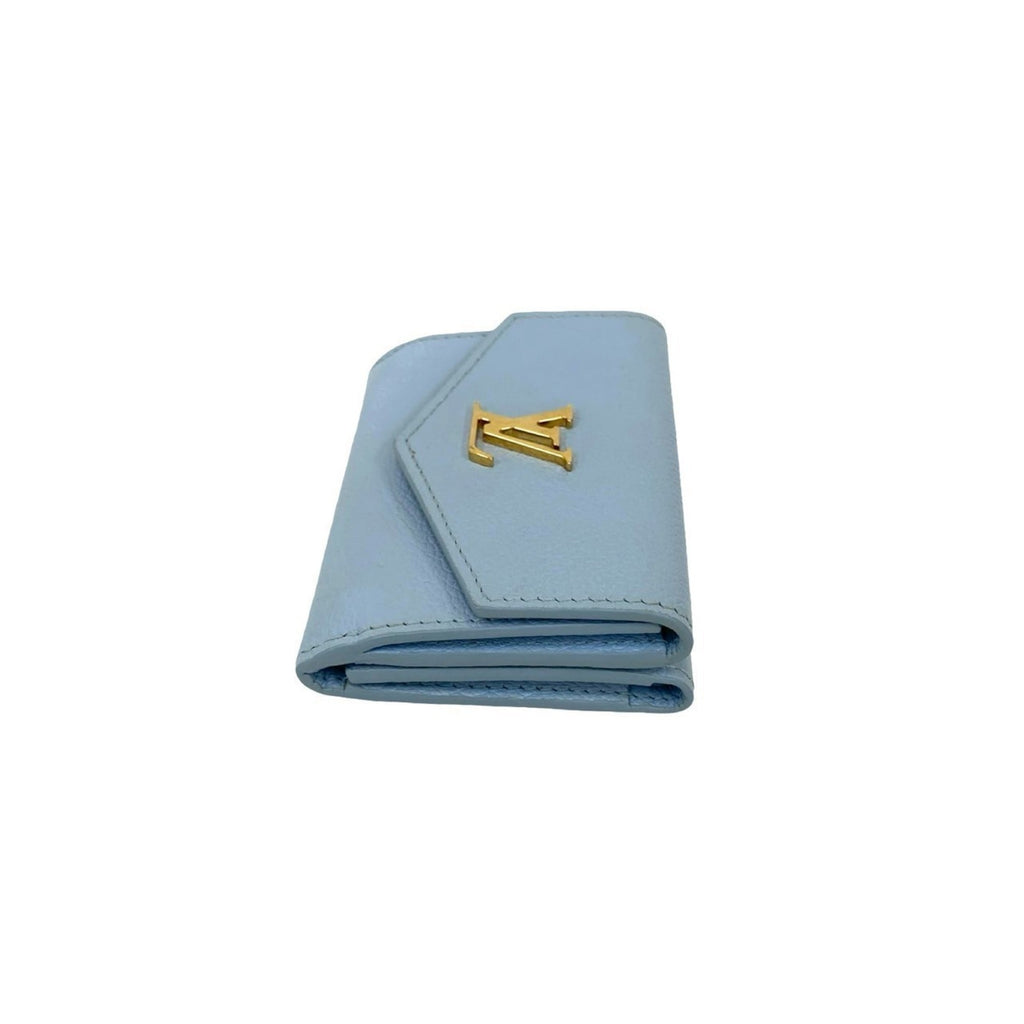 Louis Vuitton Blue Leather Wallet (Tri-Fold)