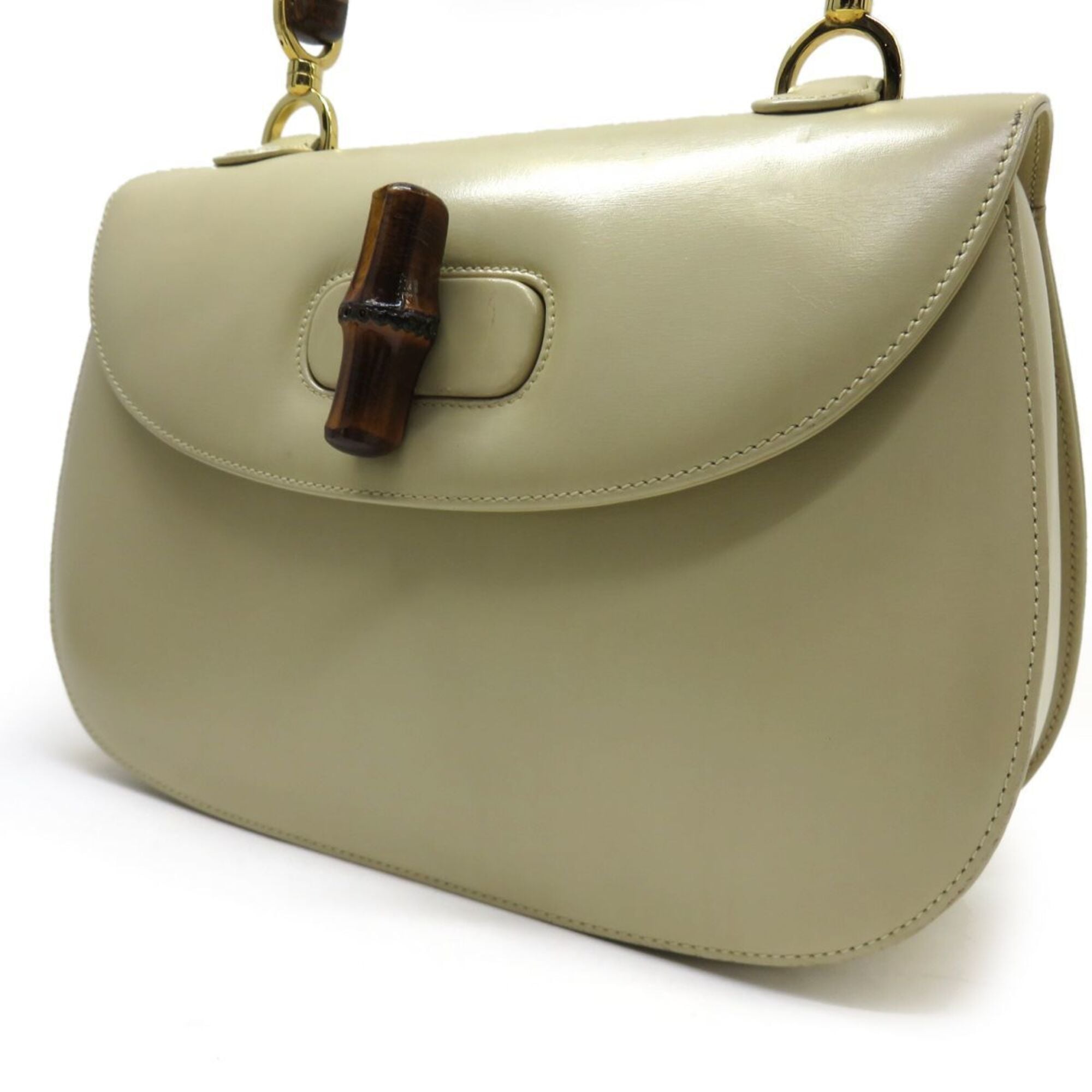Gucci Beige Leather Handbag (Pre-Owned)