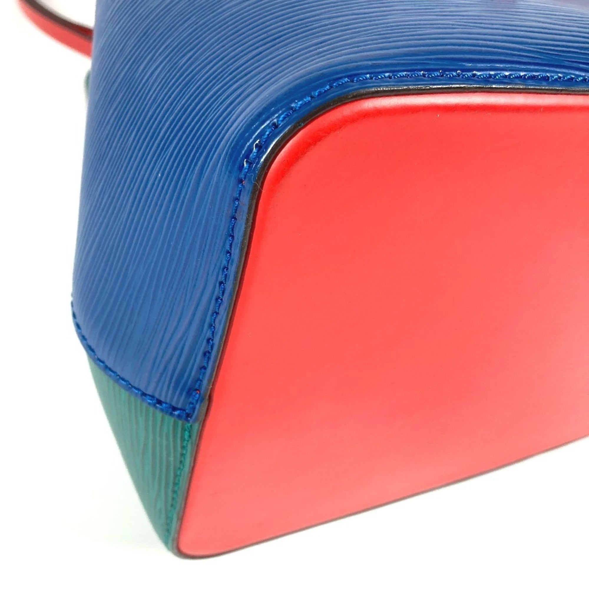 Louis Vuitton Blue Green Red Color Epi Leather Shoulder Bag