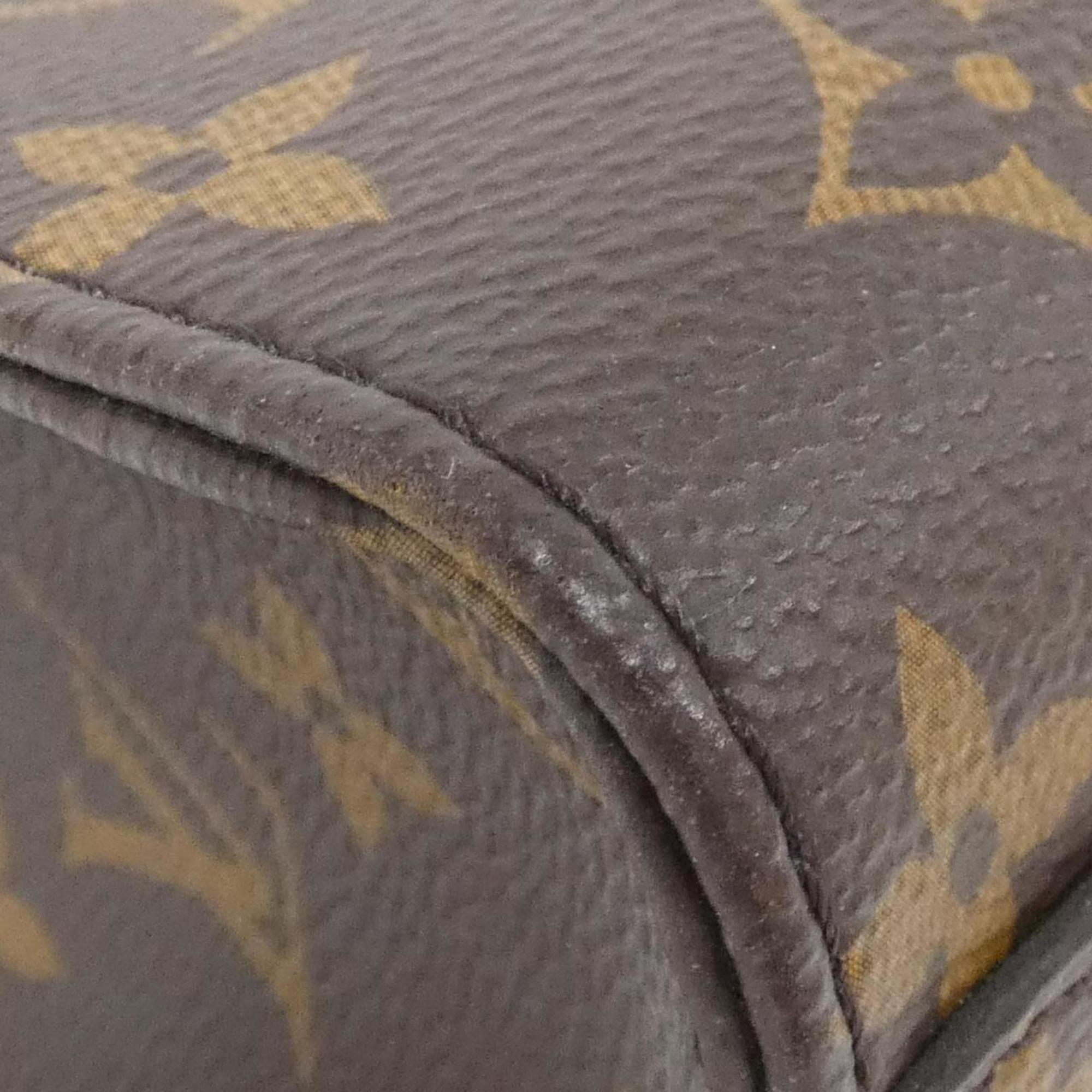 Louis Vuitton Brown Marron Coated Canvas Handbag