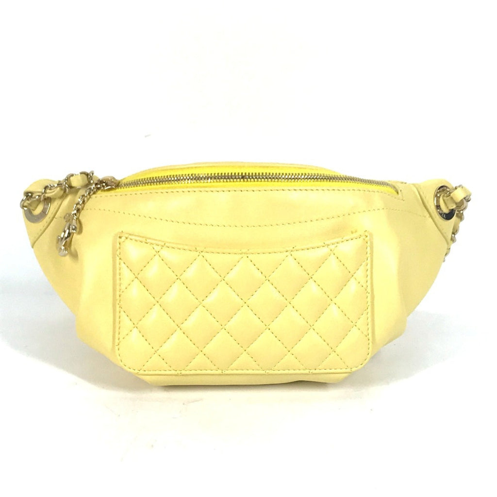 Chanel Yellow Leather Other