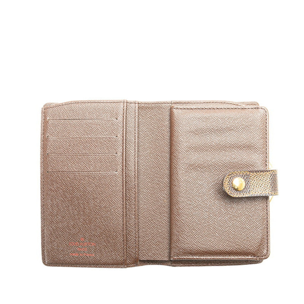 Louis Vuitton Brown Pvc Wallet (Tri-Fold)