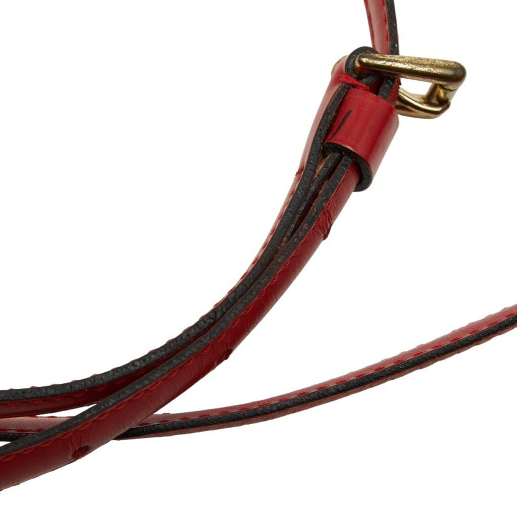 Louis Vuitton Castilian Red Leather Handbag Shoulder Bag