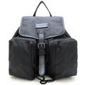 Gucci Black Nylon Leather Backpack (Pre-Owned)