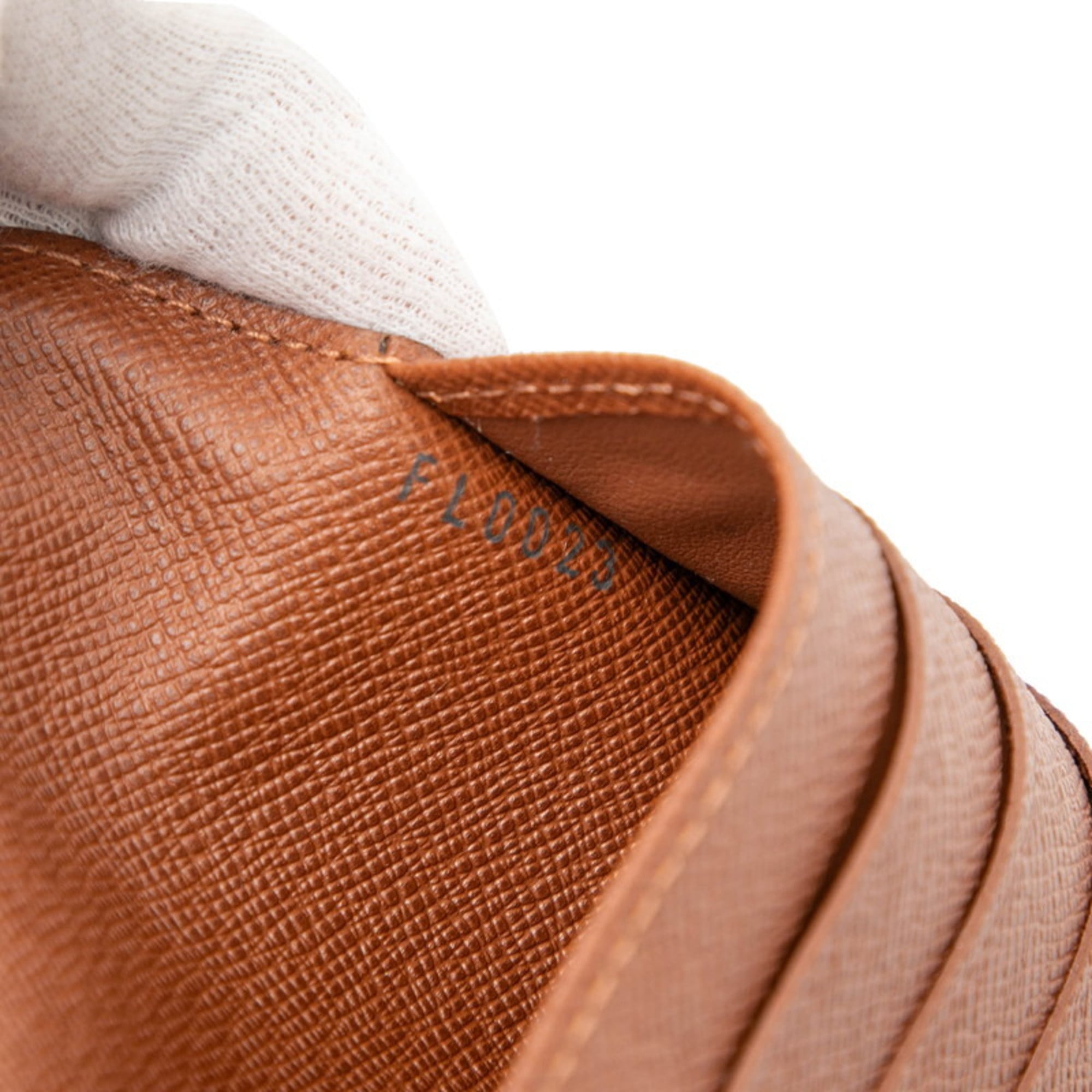 Louis Vuitton Brown Pvc Leather Long Wallet (Tri-Fold)