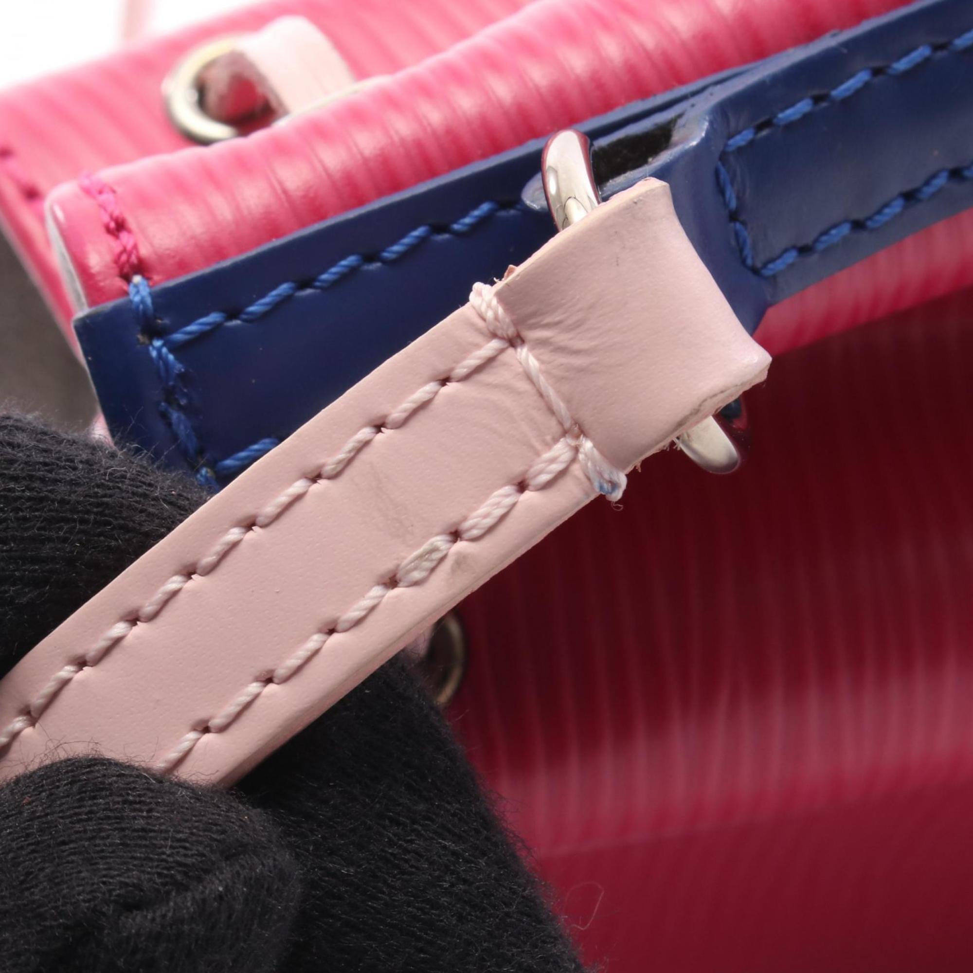 Louis Vuitton Blue Fuchsia Pink Epi Leather Handbag Shoulder Bag