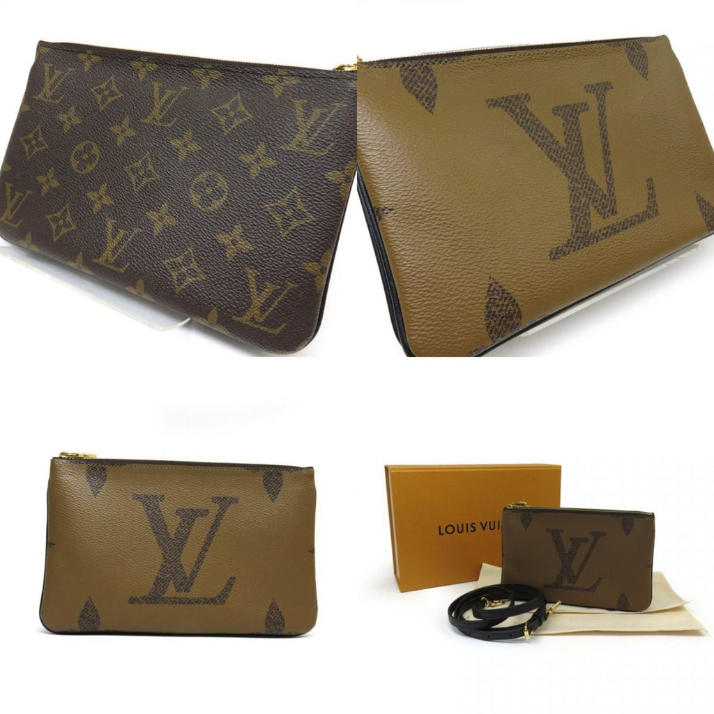 Louis Vuitton Galle Marron Monogram Monogram Monogram Reverse Pochette Shoulder Bag