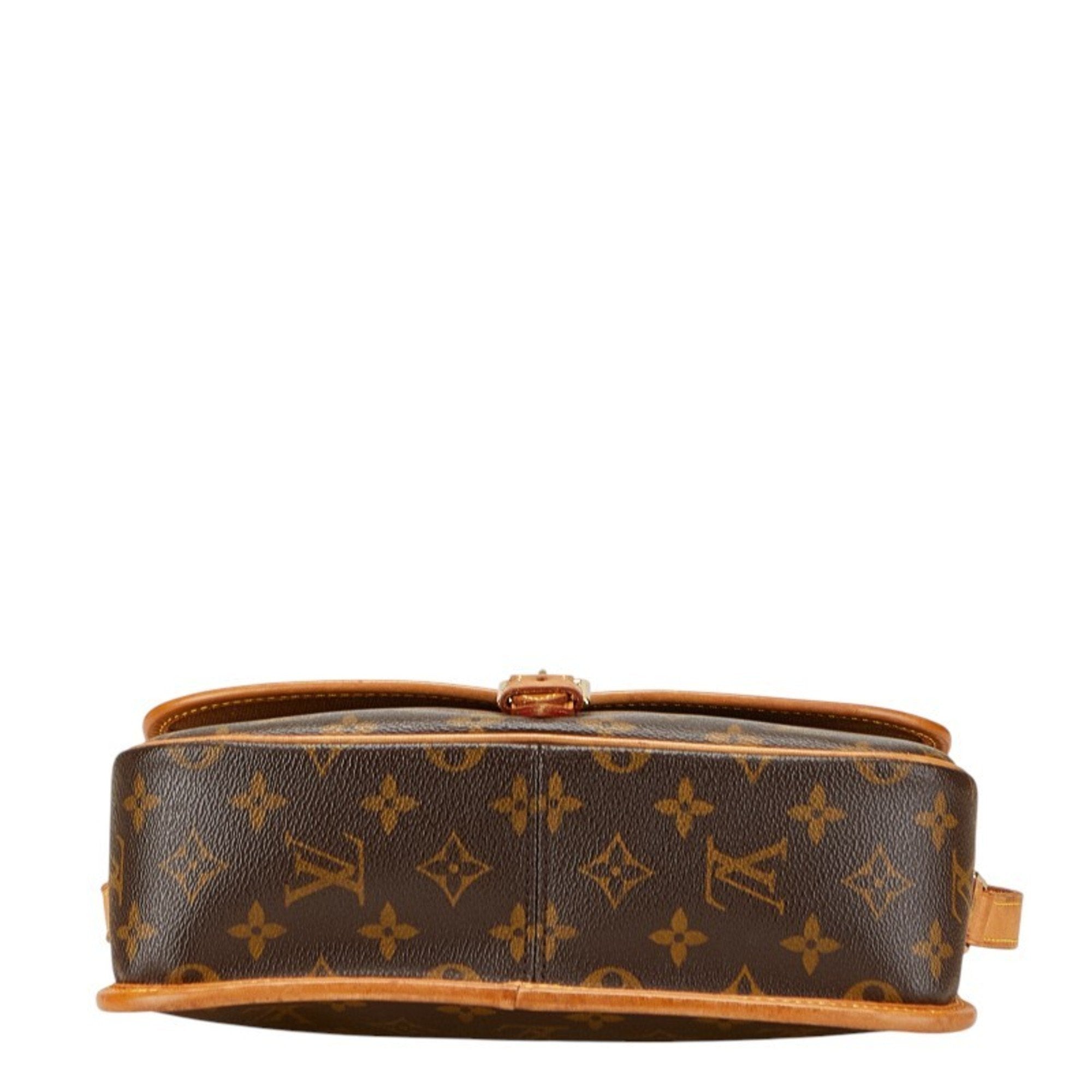 Louis Vuitton Monogram Brown Pvc Leather Shoulder Bag